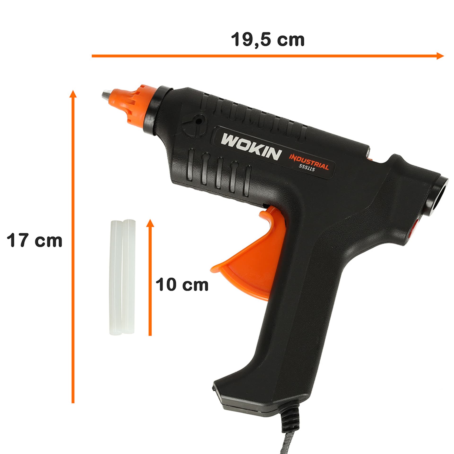 

WOKIN Pistolet do kleju klejenia na gorąco 15W + wkłady 11,2mm