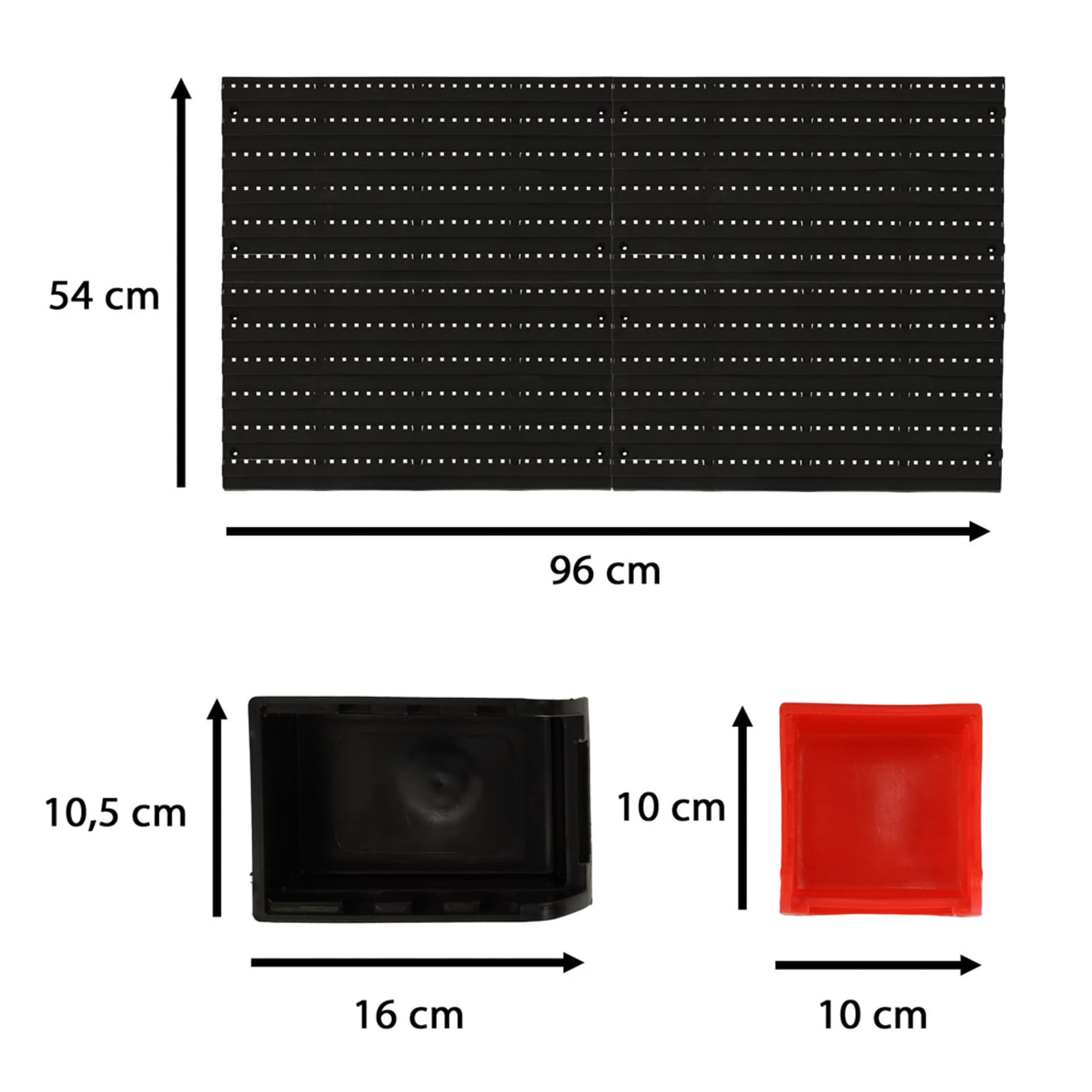 

Organizer ścienny warsztatowy garażowy ścianka narzędziowa półki uchwyty haczyki wieszaki pojemniki 48x21x1 cm