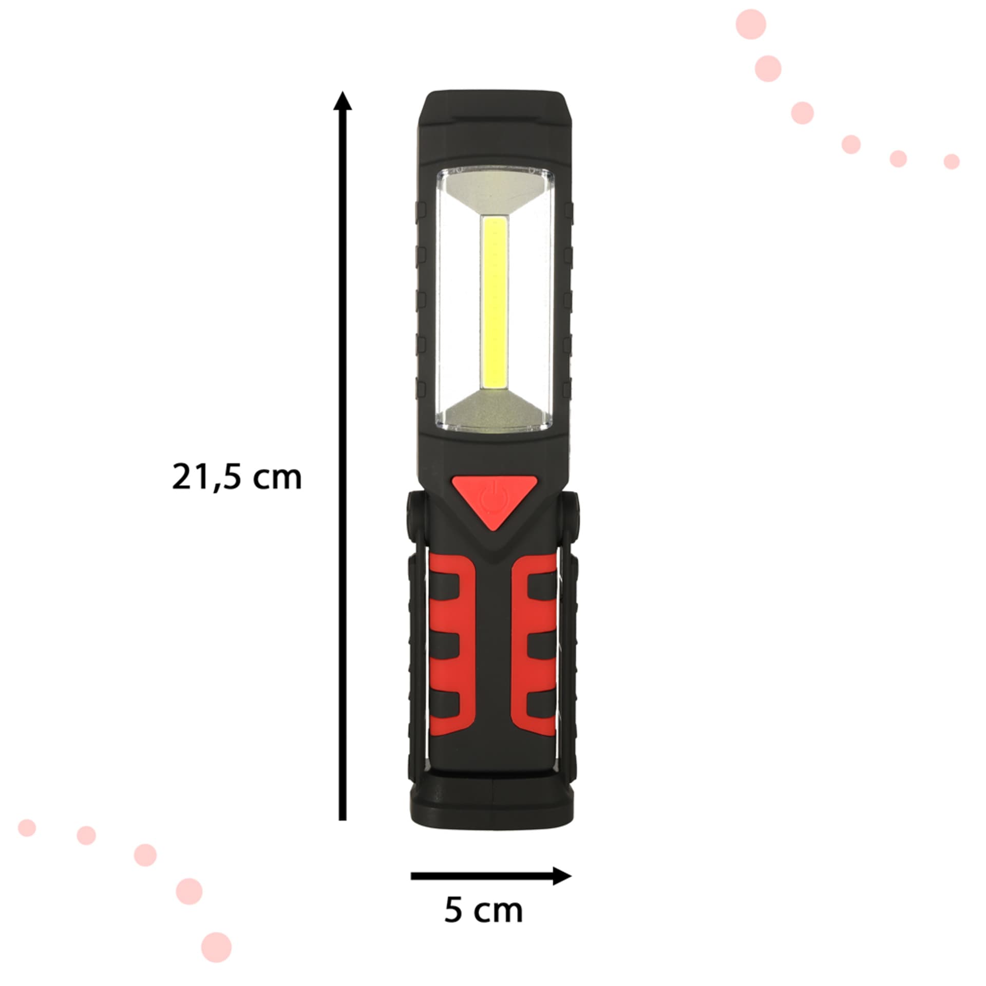 

KAFUWELL Latarka warsztatowa 3w1 USB COB magnes akumulator 1200 mAh 200 lm