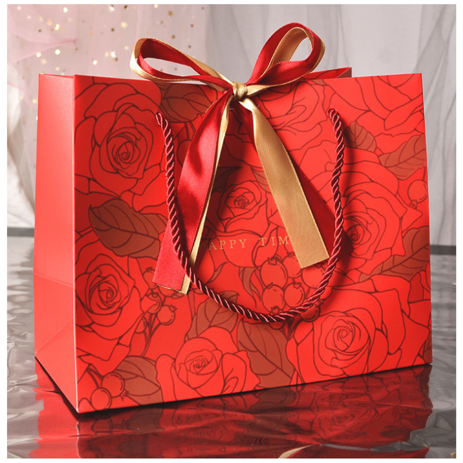 

Torebka OZDOBNA, PREZENTOWA 18 x 16 x 10 cm OPO23CZE
