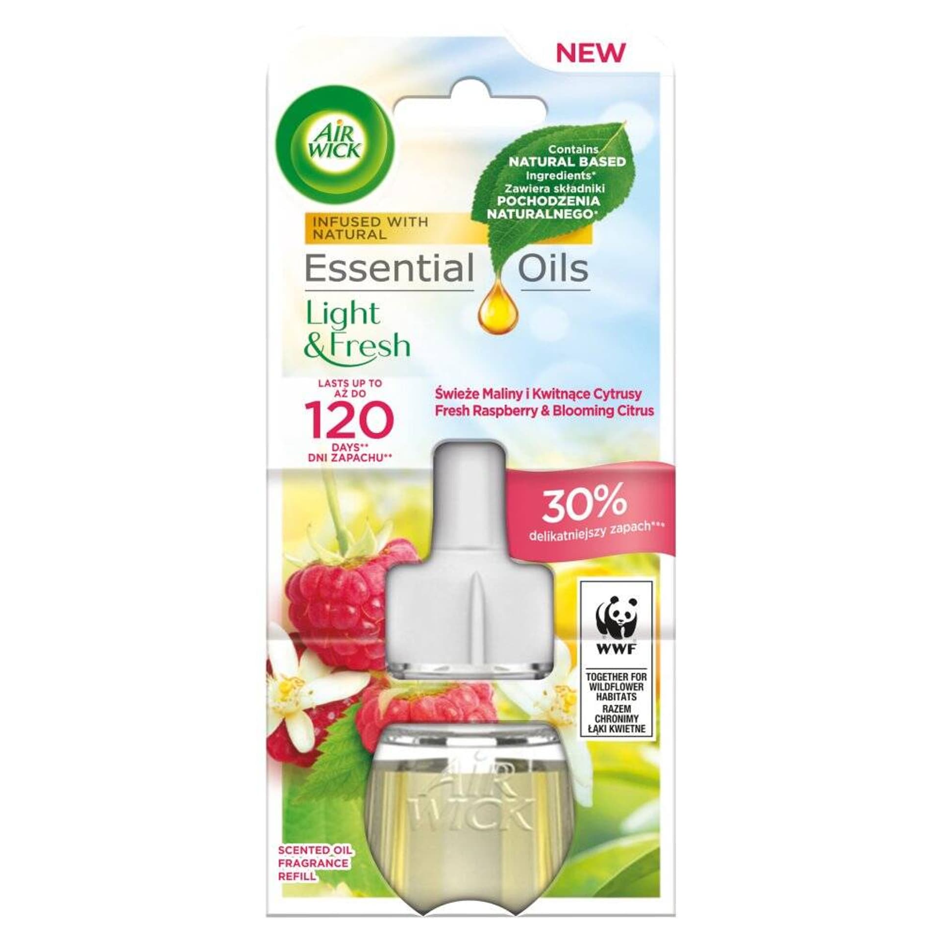 

AIR WICK Aroma Mist with Essential Oils wkład do odświeżacza powietrza Świeże Maliny Kwitnące Cytrusy 19ml
