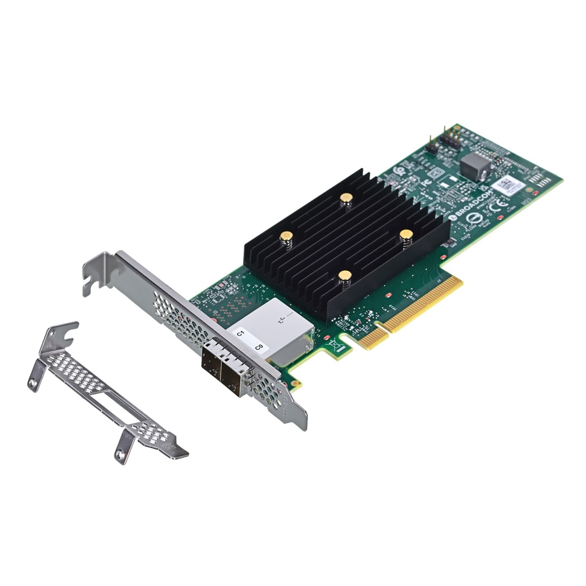 

Broadcom HBA 9500-8e 12Gb/s SAS/SATA/NVMe PCIe 4.0, 2 x4 SFF-8644 (ext HD)