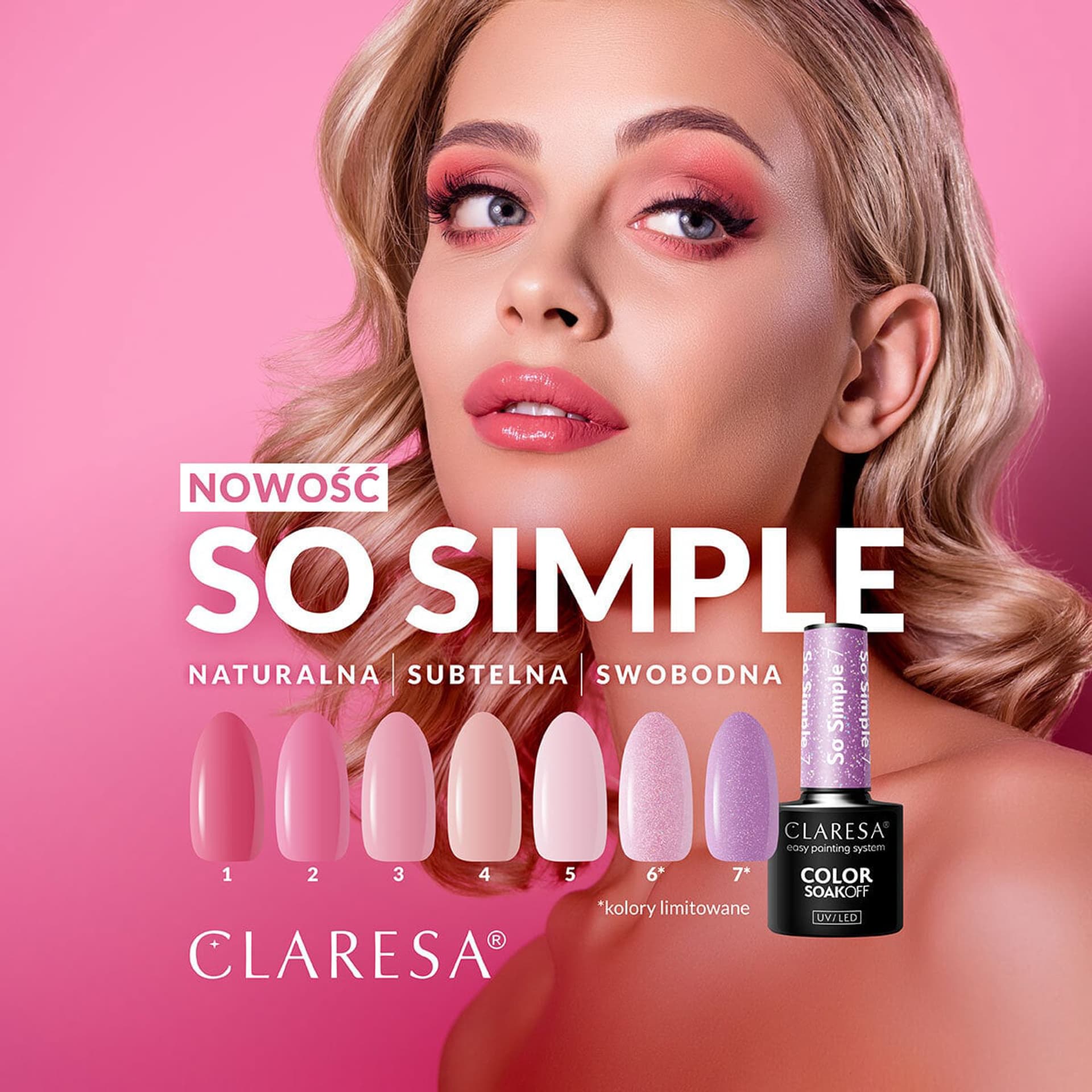 

CLARESA Lakier hybrydowy So simple 1- 5g