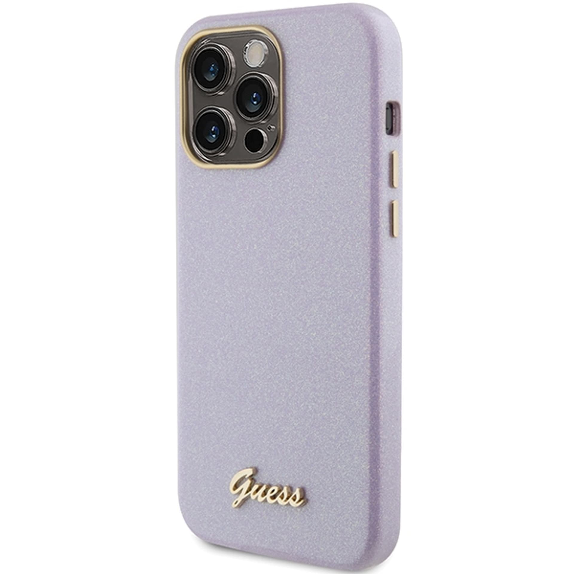 

Guess GUHCP15LPGMCSL iPhone 15 Pro 6.1" liliowy/lilac hardcase Glitter Glossy Script