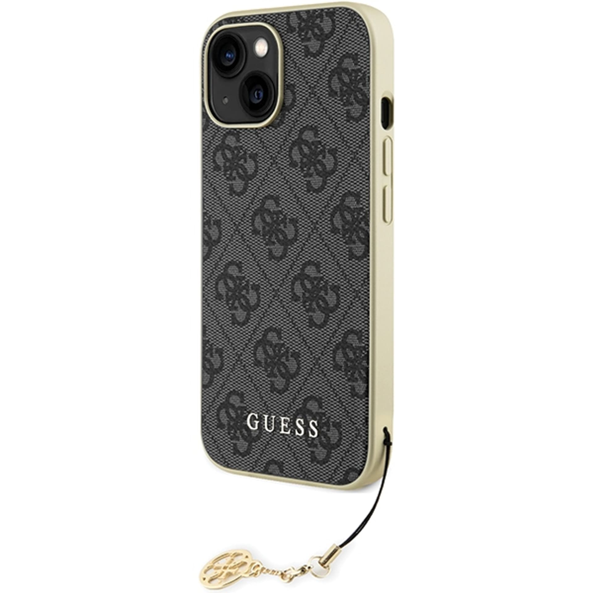 

Guess GUHCP15SGF4GGR iPhone 15 6.1" szary/grey hardcase 4G Charms Collection