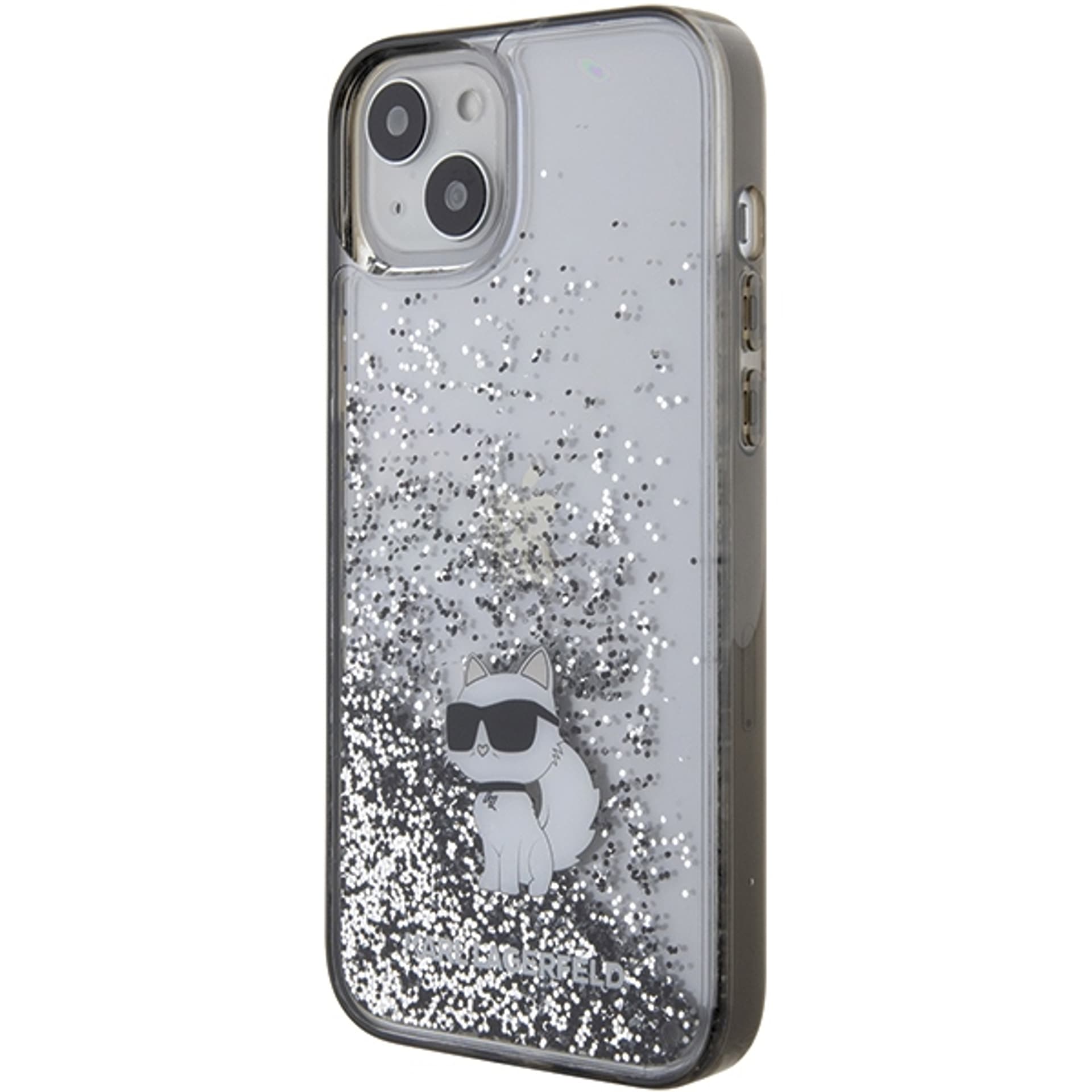 

Karl Lagerfeld KLHCP15MLKCNSK iPhone 15 Plus / 14 Plus 6.7" transparent hardcase Liquid Glitter Choupette