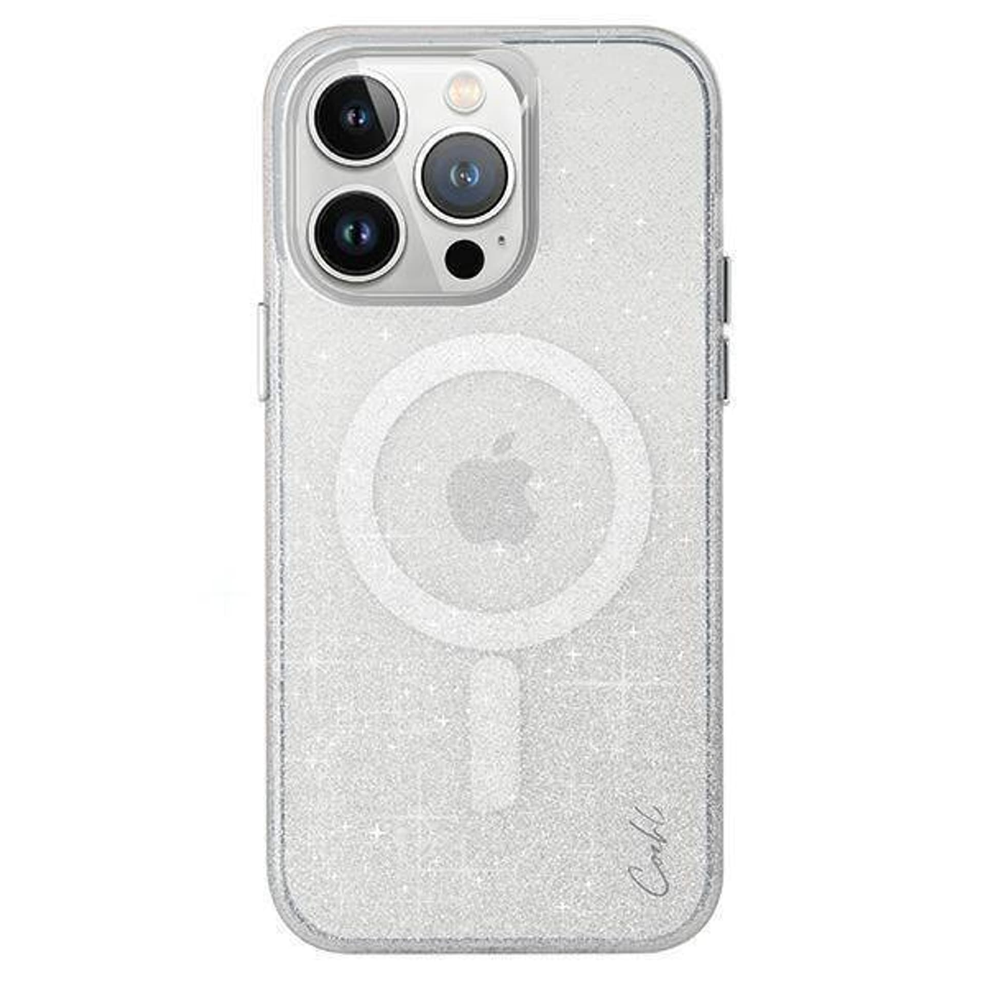 

UNIQ etui Coehl Lumino iPhone 15 Pro 6.1" Magnetic Charging srebrny/sparkling silver