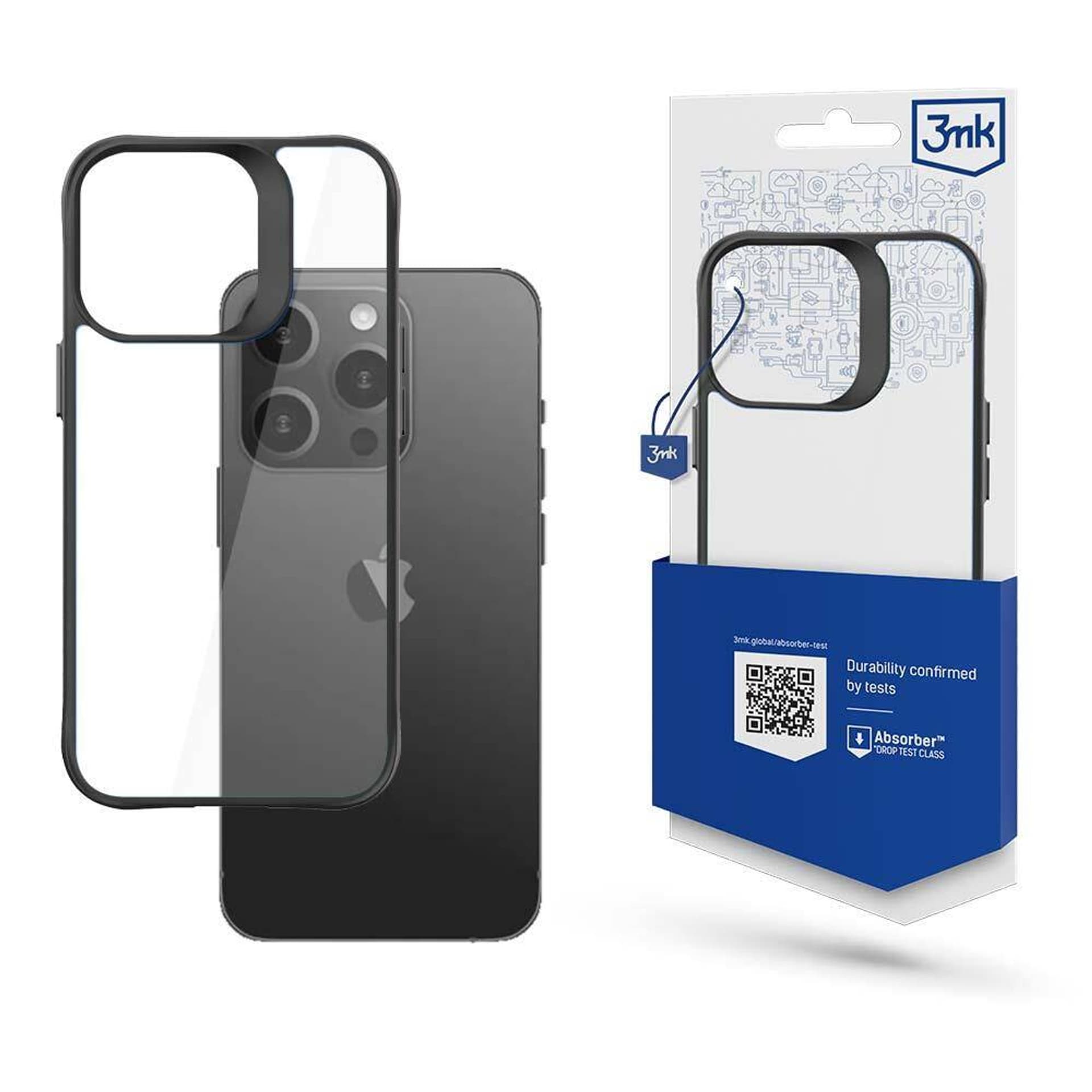 

3MK SatinArmor+ Case iPhone 15 Pro Max 6.7" Military Grade