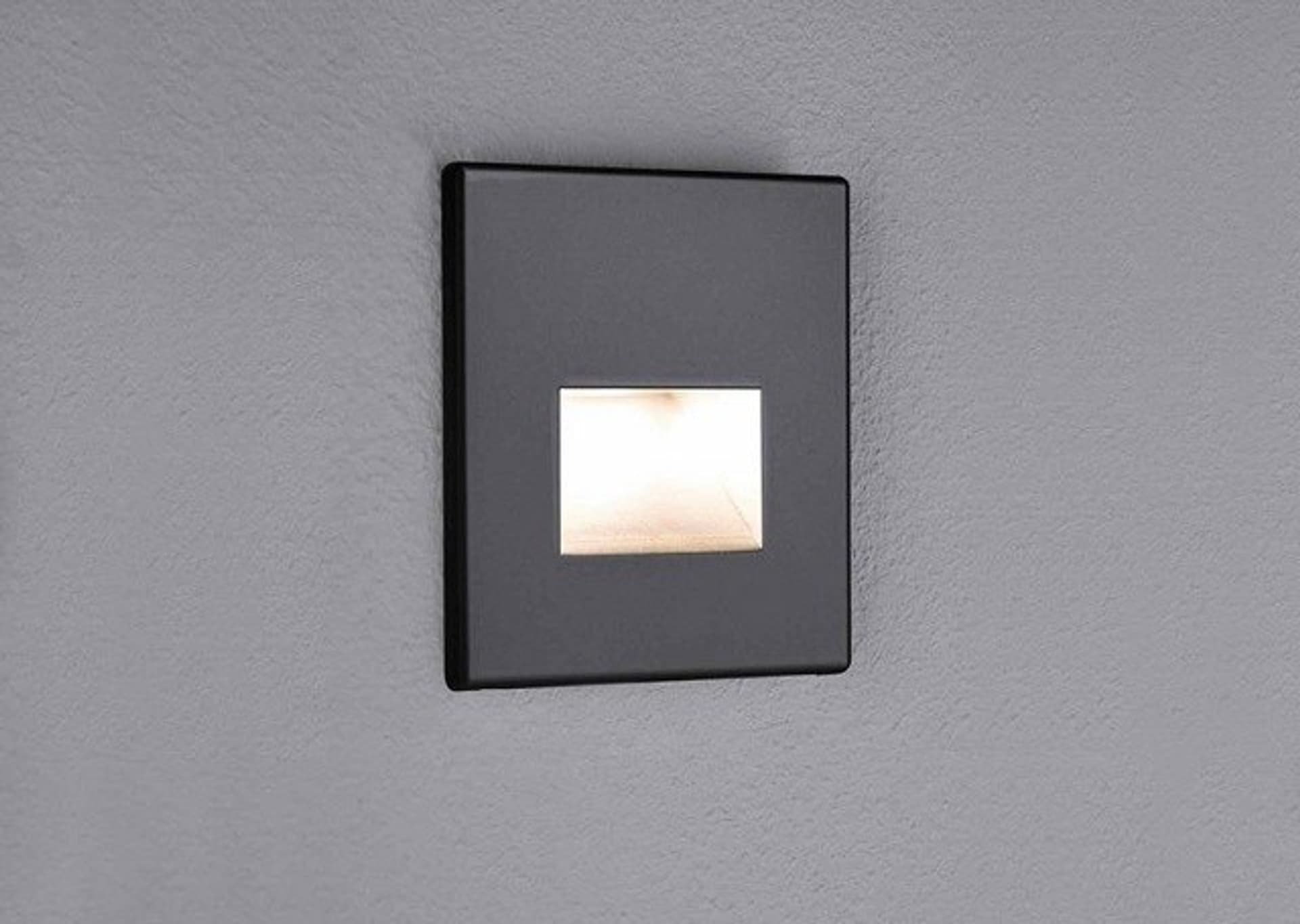 

Oprawa przyschodowa EDGE LED kwadrat 1x1,2W 50lm 2700K 230V czarny mat