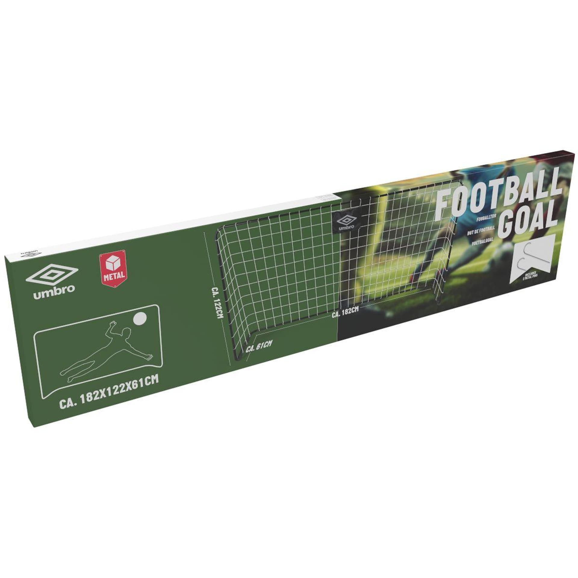 

BRAMKA DO PIŁKI NOŻNEJ Z SIATKĄ 182x122x61cm UMBRO