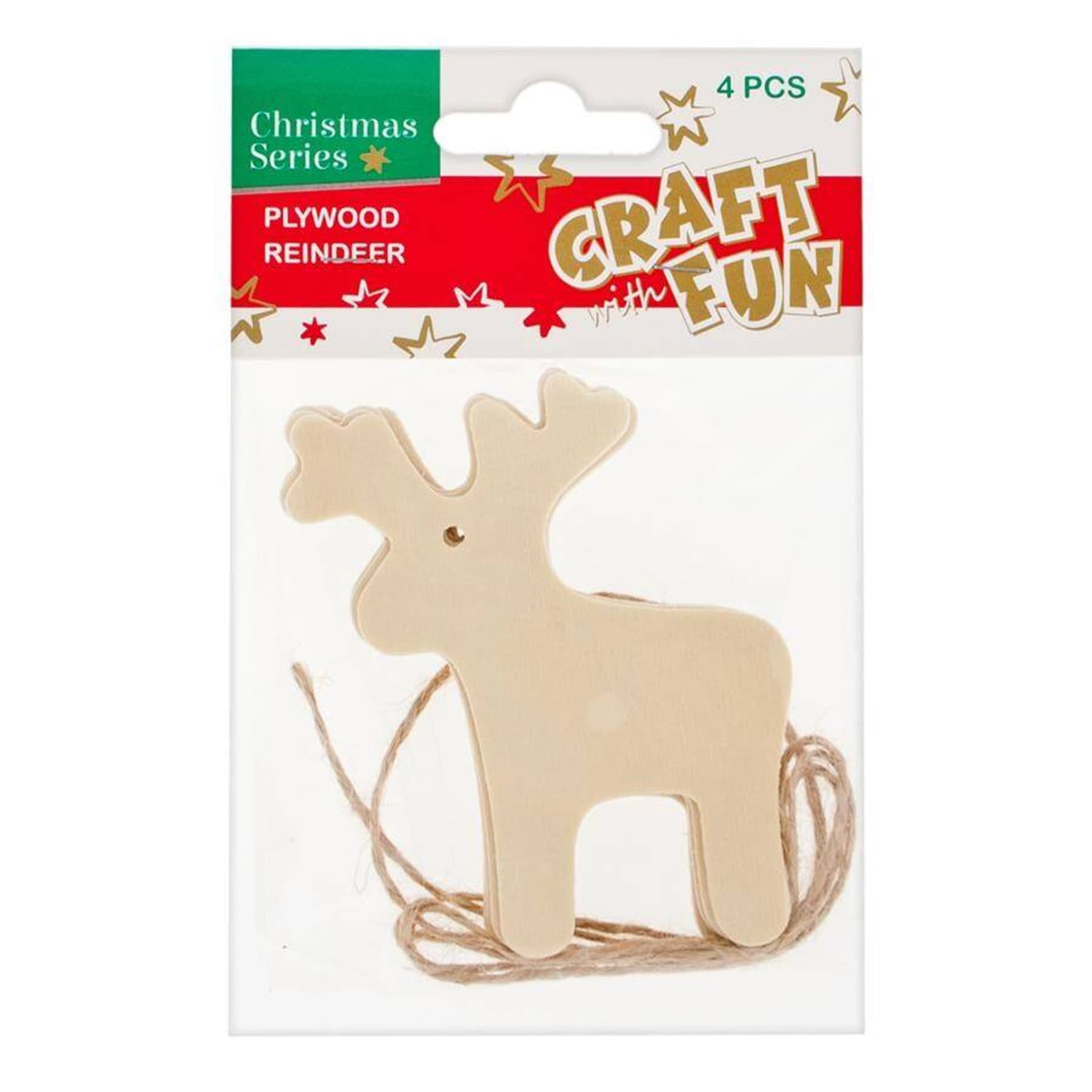 

Ozdoba dekoracyjna drewniana BN Renifer zawieszka CRAFT WITH FUN 438500