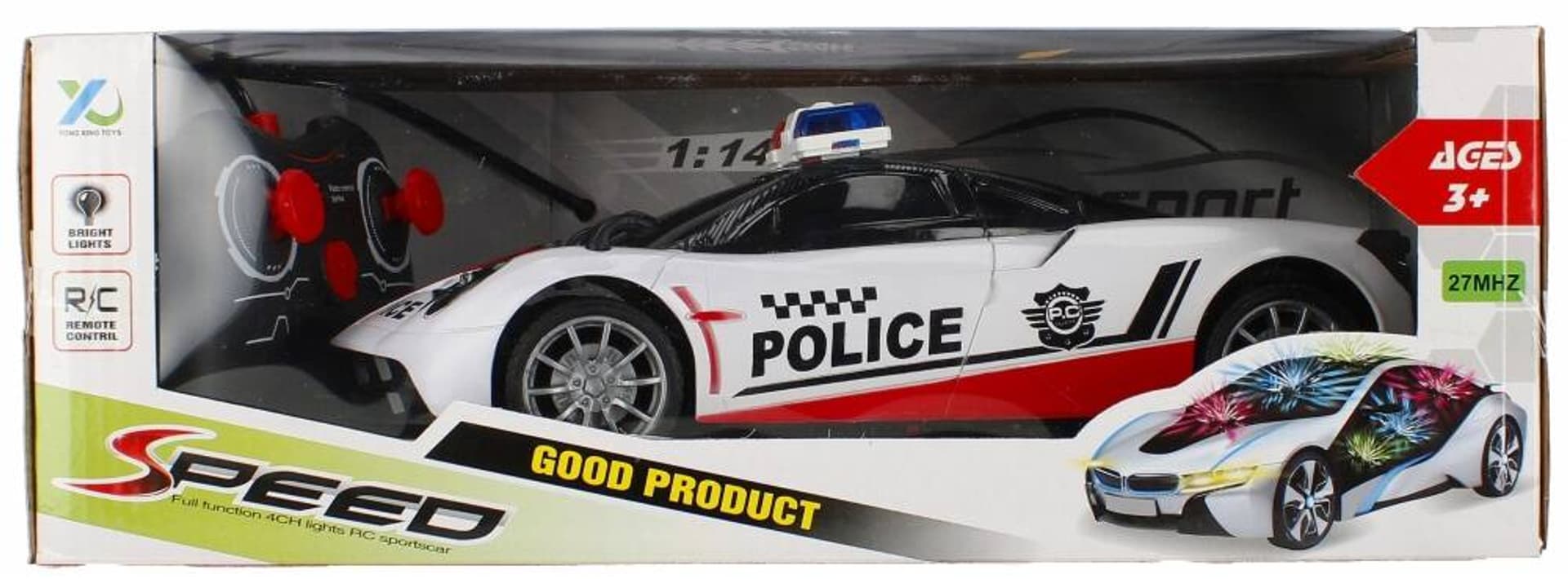

AUTO POLICJA R/C FF LAD 35X12X18 MC WB 24/48