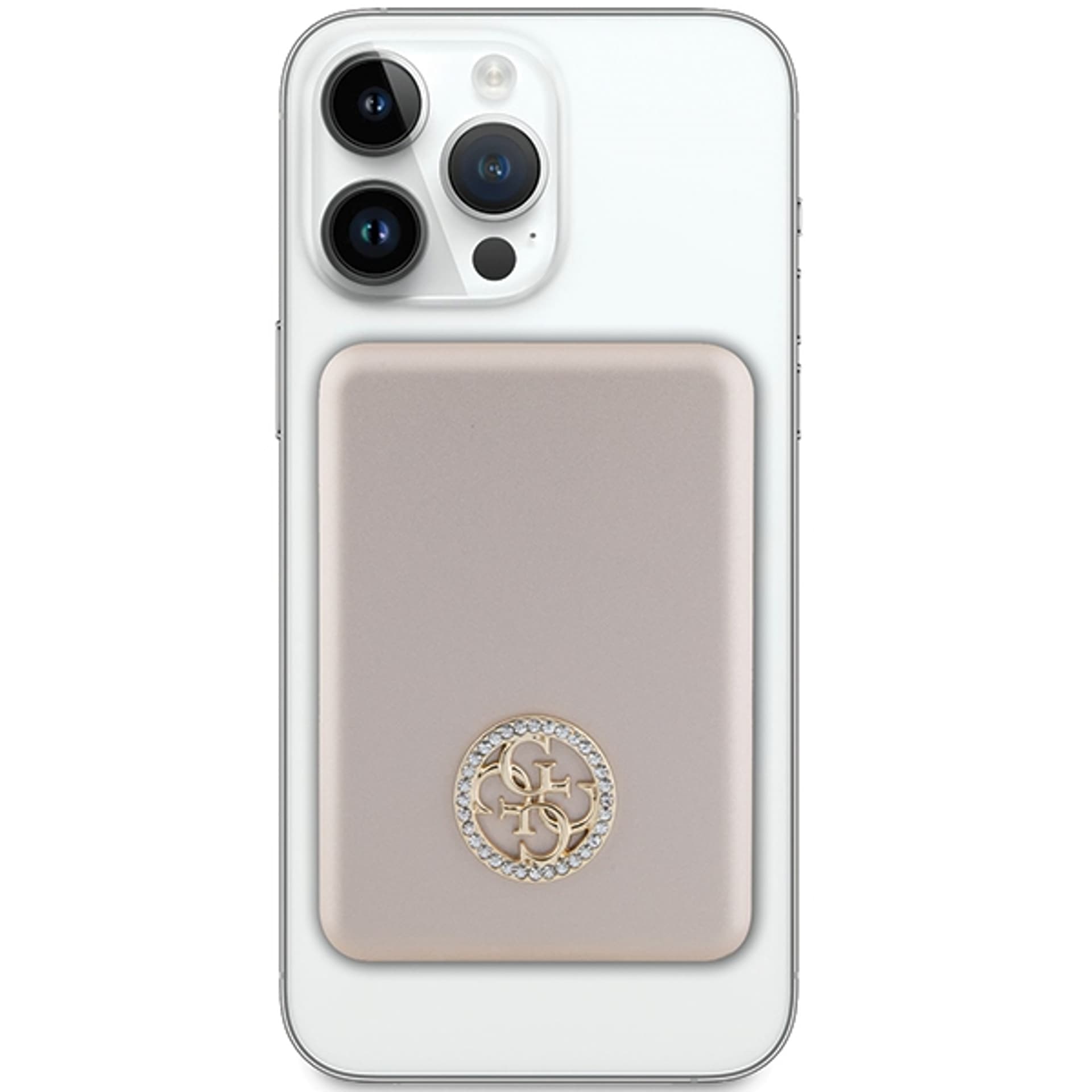 

Guess Powerbank indukcyjny 5W GUPBM3AL4DMD 3000mAh złoty/gold MagSafe 4G Strassed Metal Logo
