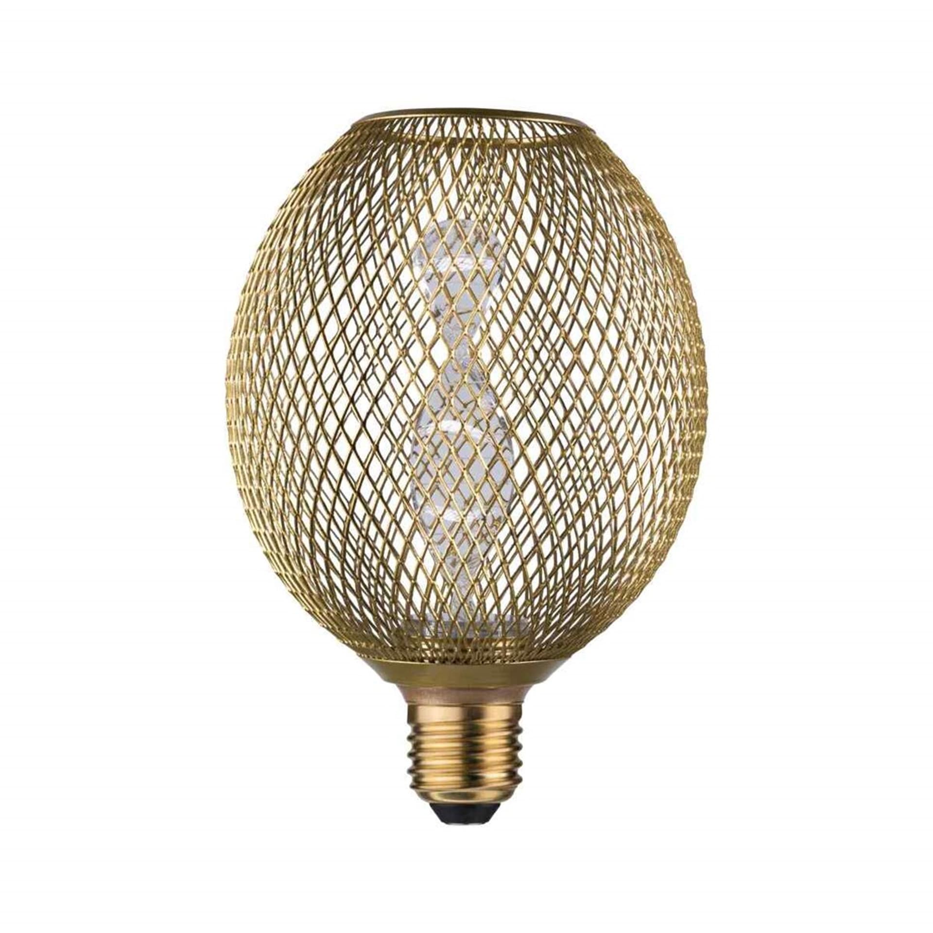 

Źródło światła LED METALLIC GLOW GLOB mosiądz Helix E27 3,5W 130lm 1800K 230V