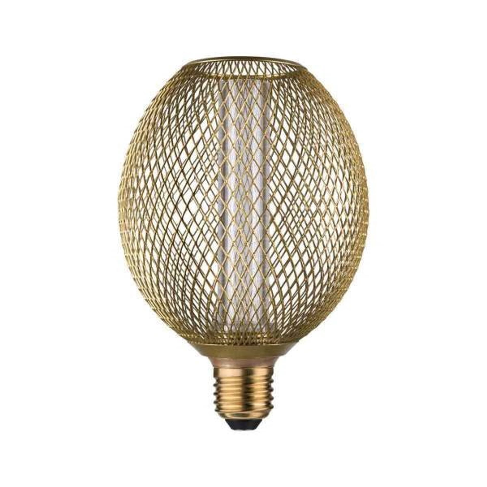 

Źródło światła LED METALLIC GLOW GLOB mosiądz Spiral E27 3,5W 200lm 1800K 230V