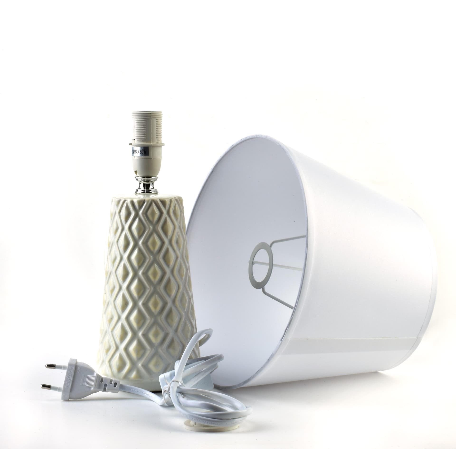 

LETI BEIGE Lampa stołowa 12x10xh30cm