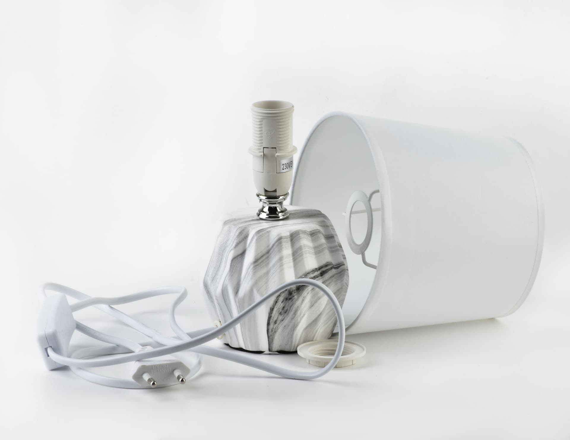 

LETI WHITE Lampa stołowa 6,5x10xh23,5cm