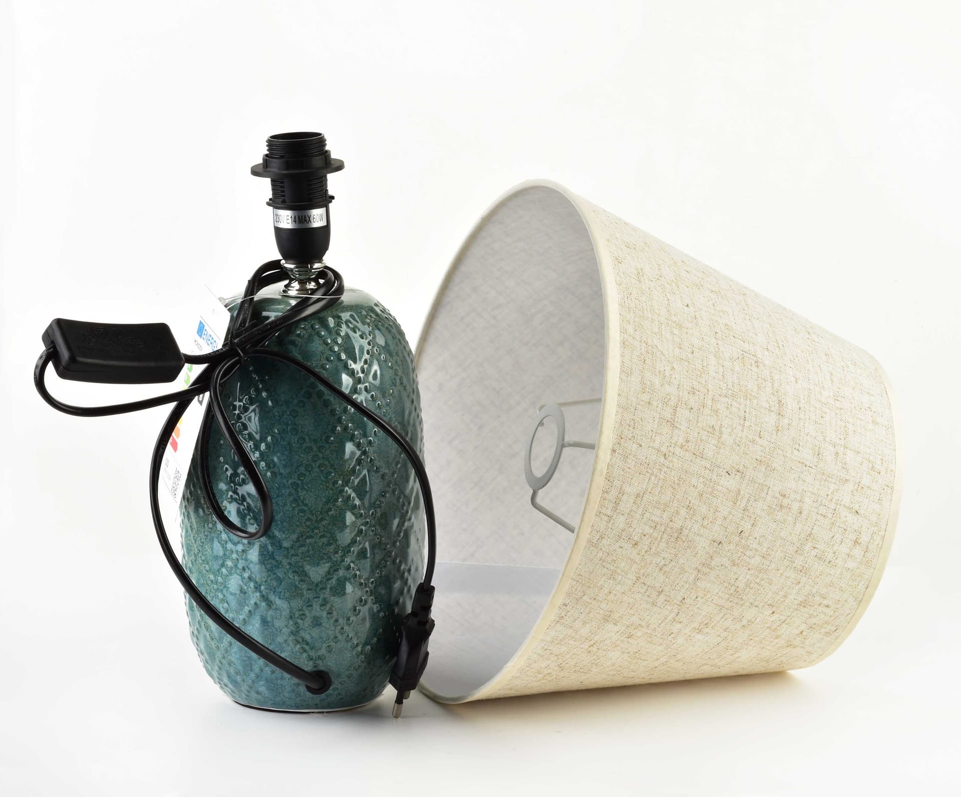 

LETI GREEN Lampa stołowa 11x11xh39cm
