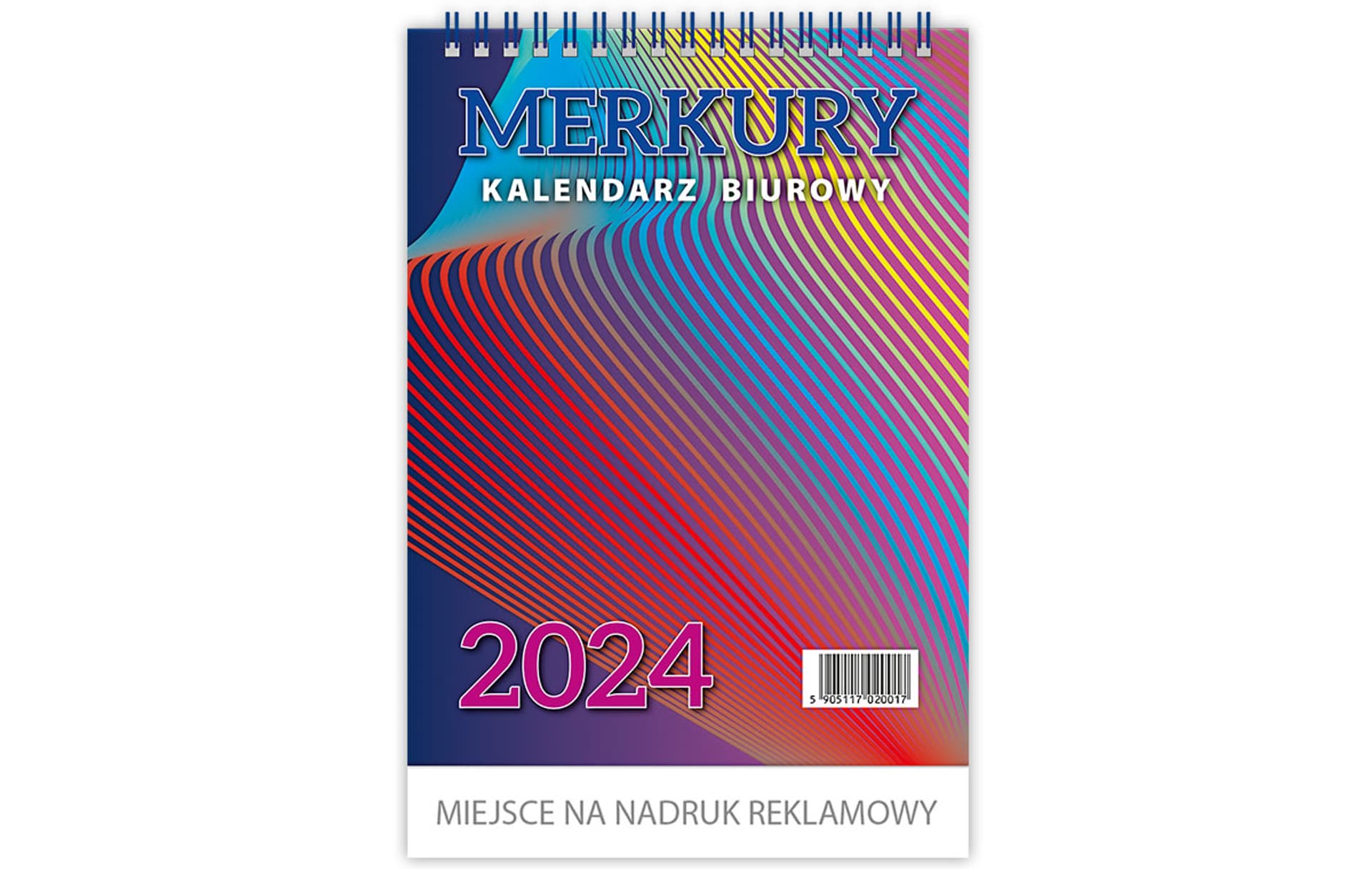 

Kalendarz biurowy MERKURY H5 stojący pionowy 152x225mm 2024 TELEGRAPH