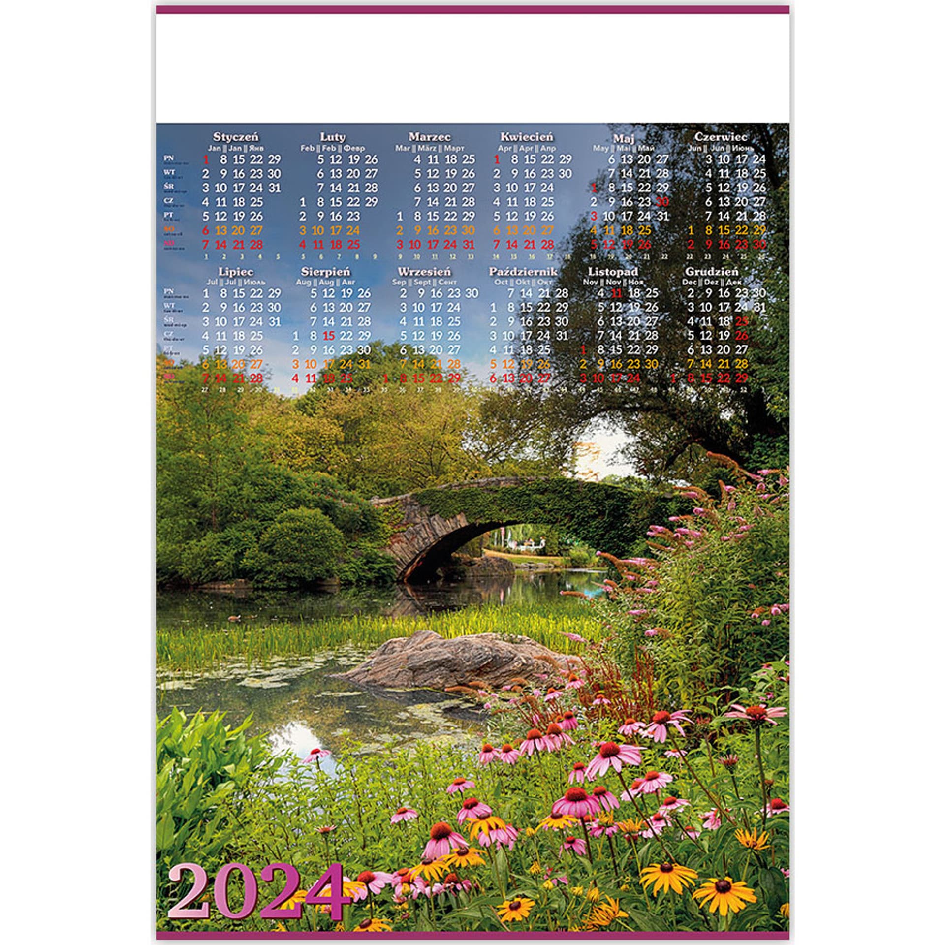 

Kalendarz Plakatowy B1, P06 MOSTEK 67x98cm TELEGRAPH