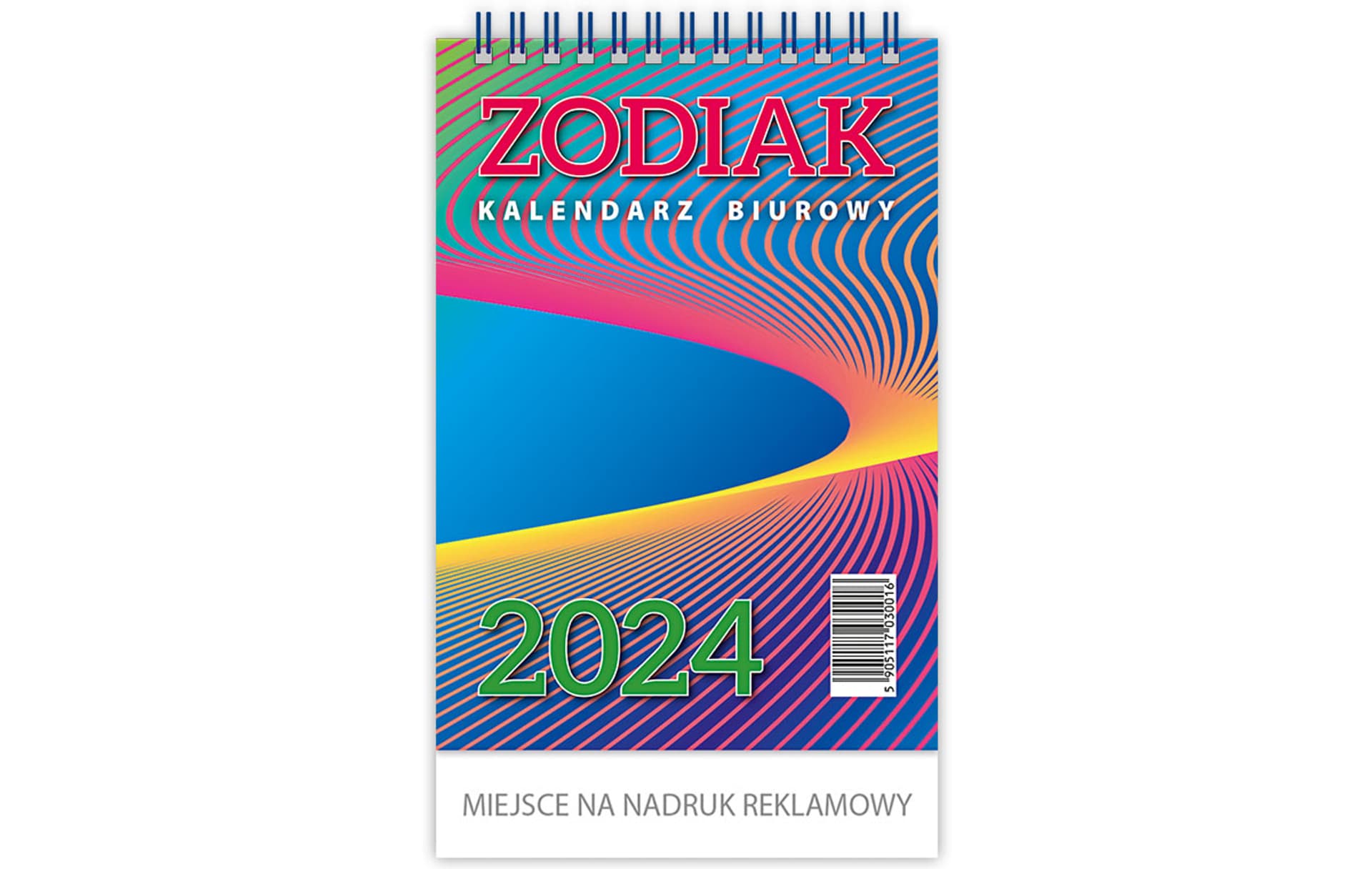 

Kalendarz biurowy ZODIAK H6 stojący pionowy 118x193mm 2024 TELEGRAPH