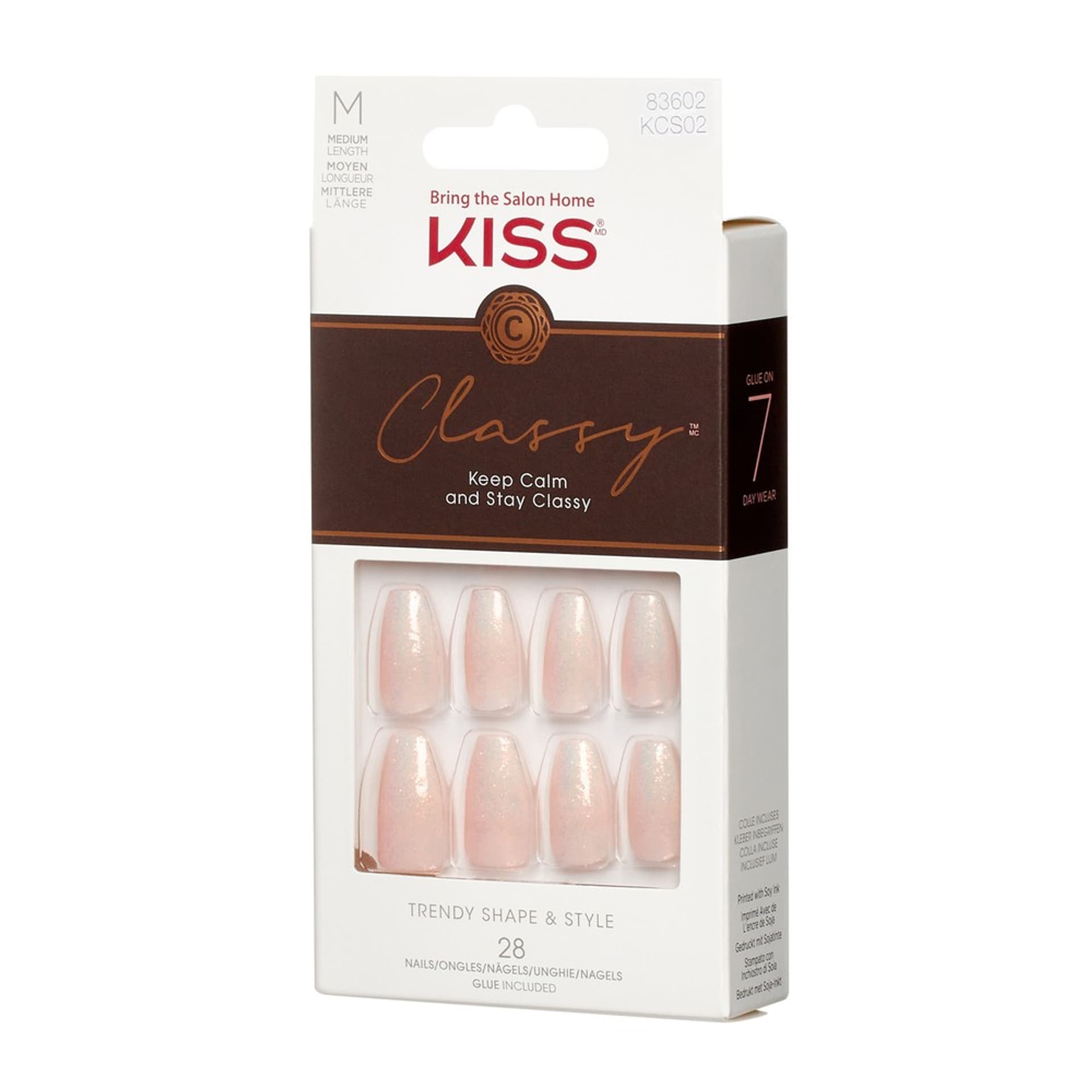 

KISS Sztuczne Paznokcie Classy Nails - Cozy Meets Cute (rozmiar M) 1op.(28szt)