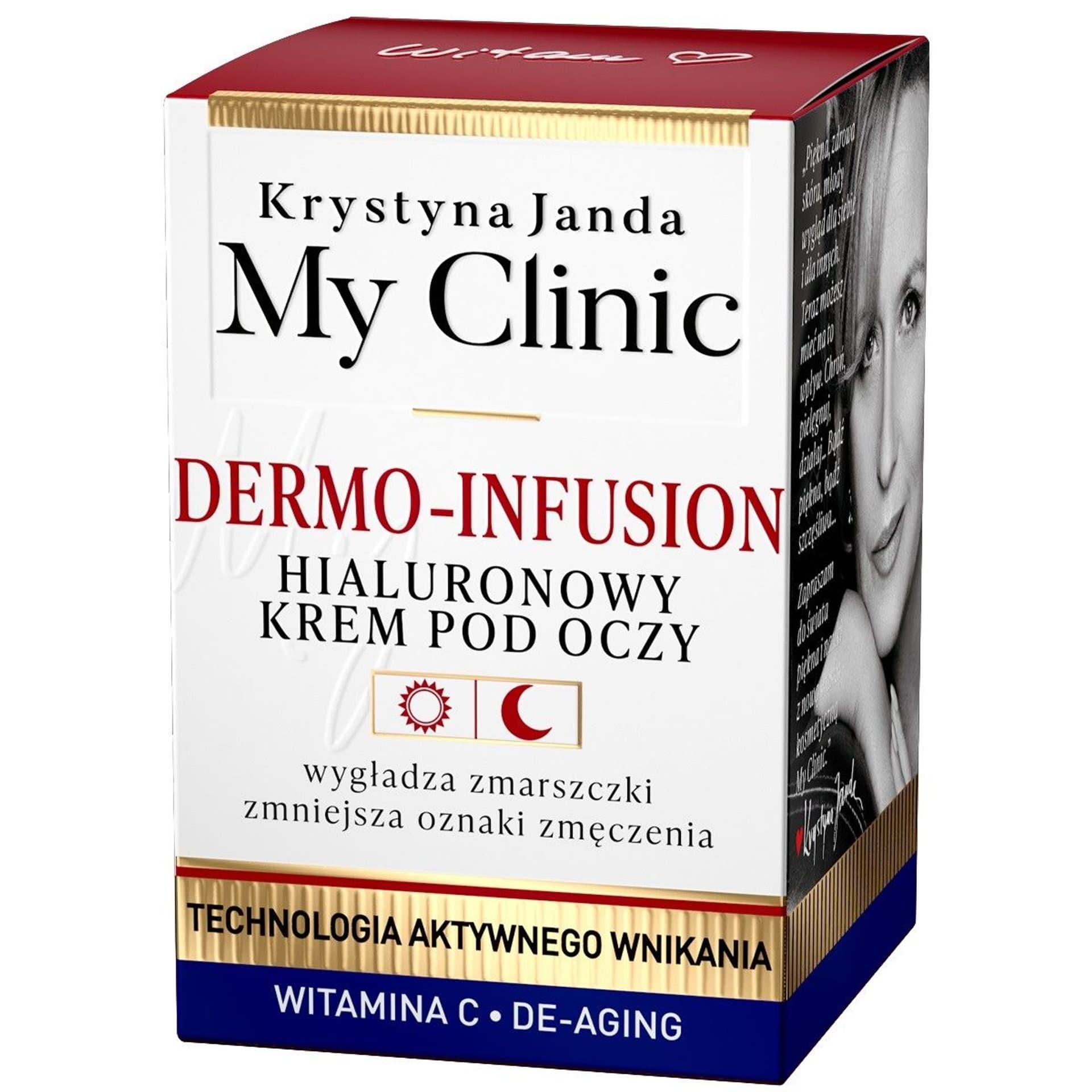 

Janda My Clinic Dermo-Infusion Hialuronowy Krem pod oczy na dzień i noc 15ml