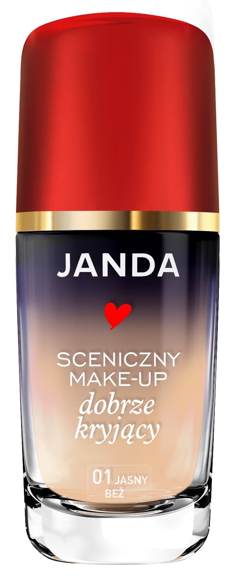 

Janda Make-Up Sceniczny dobrze kryjący nr 01 jasny beż 30ml