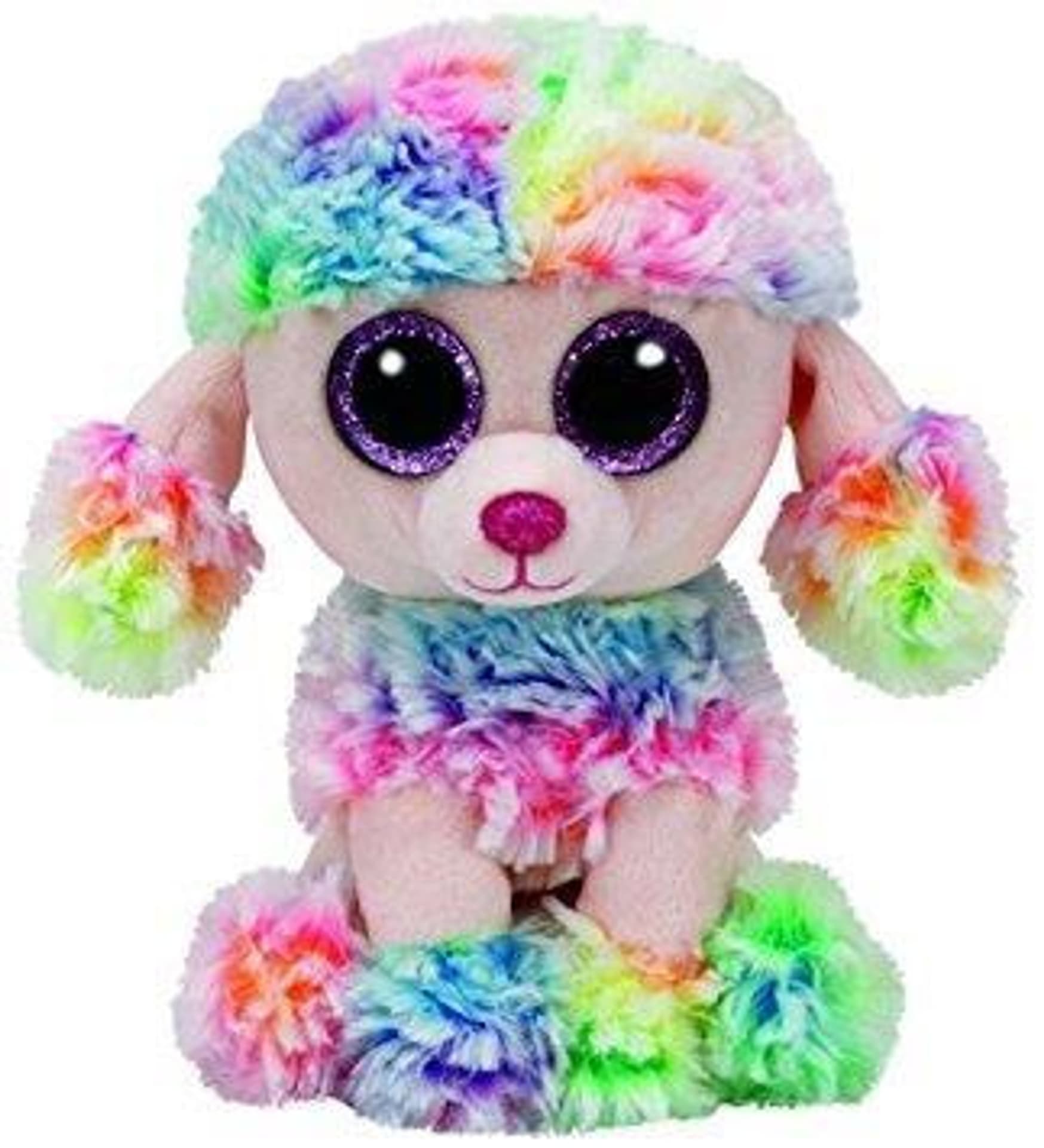 

Beanie Boos Poofie - Wielobarwny Pudel 15 cm