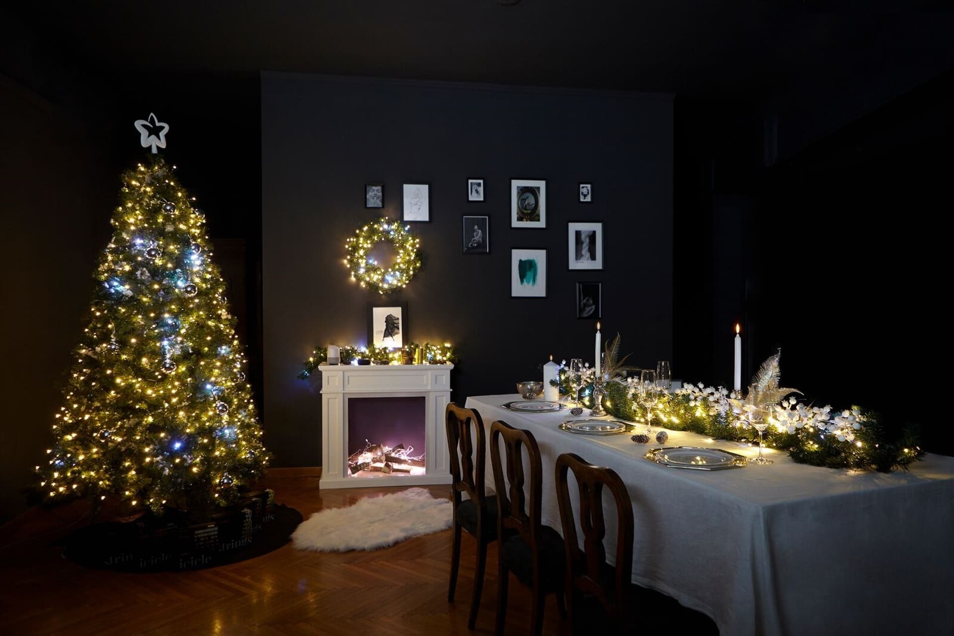 

Inteligentne lampki choinkowe Twinkly 400 AWW 32m