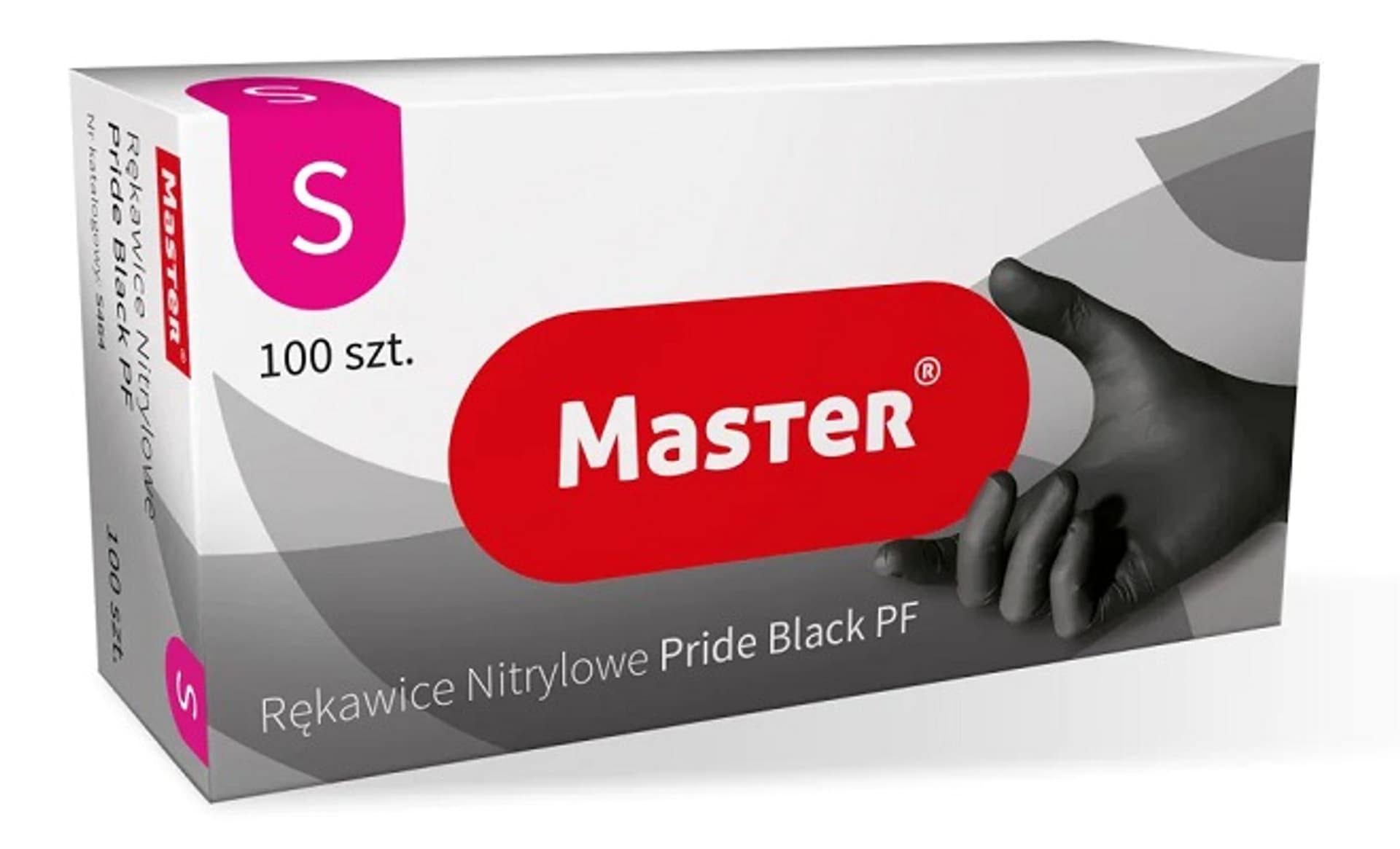 

RĘKAWICE NITRYLOWE CZARNE MASTER PRIDE ROZMIAR S