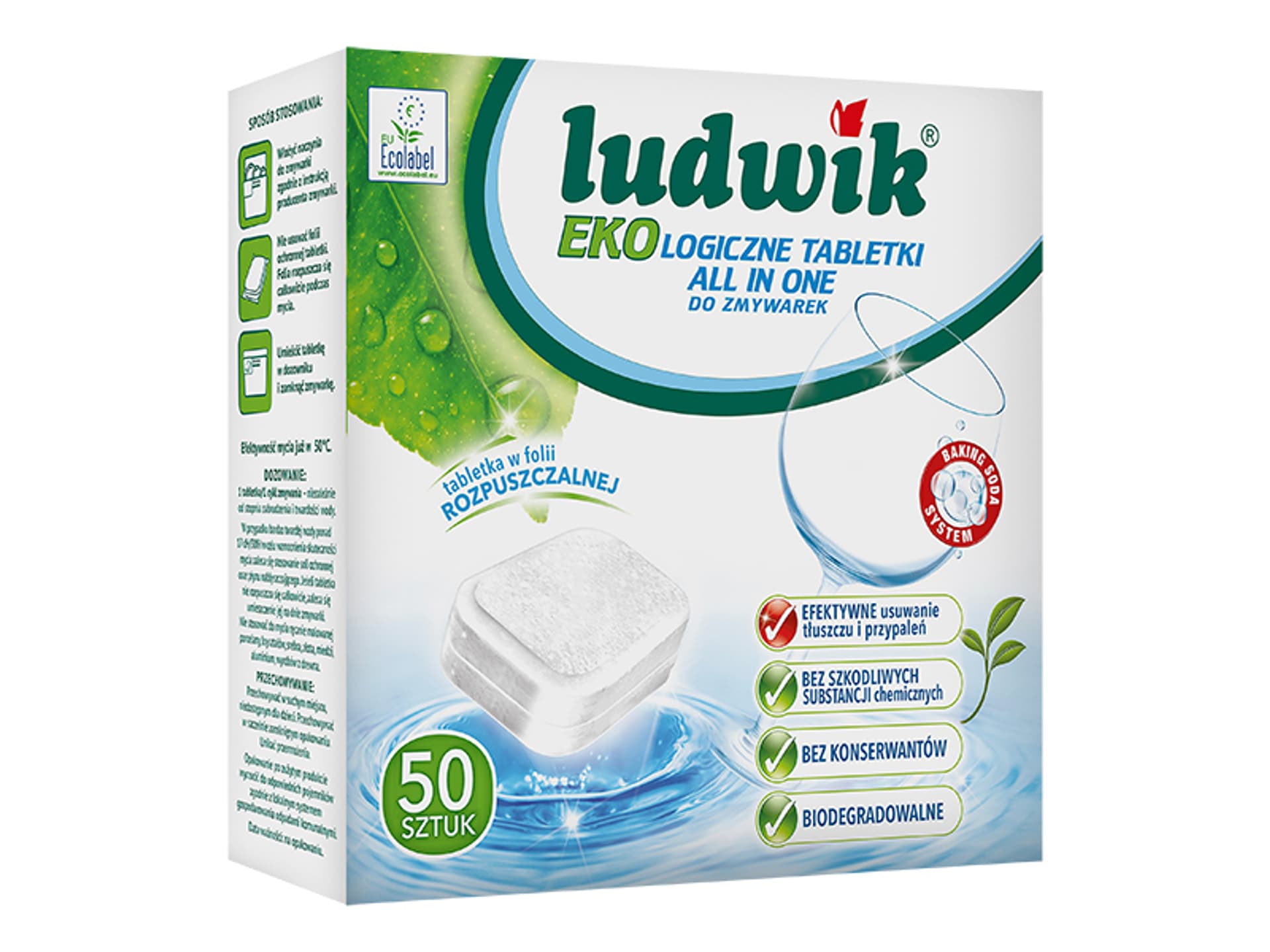 

Tabletki do zmywarki eko (50 tabletek) ALL IN ONE LUDWIK 231653, 50 tabletek) all in one ludwik 23165