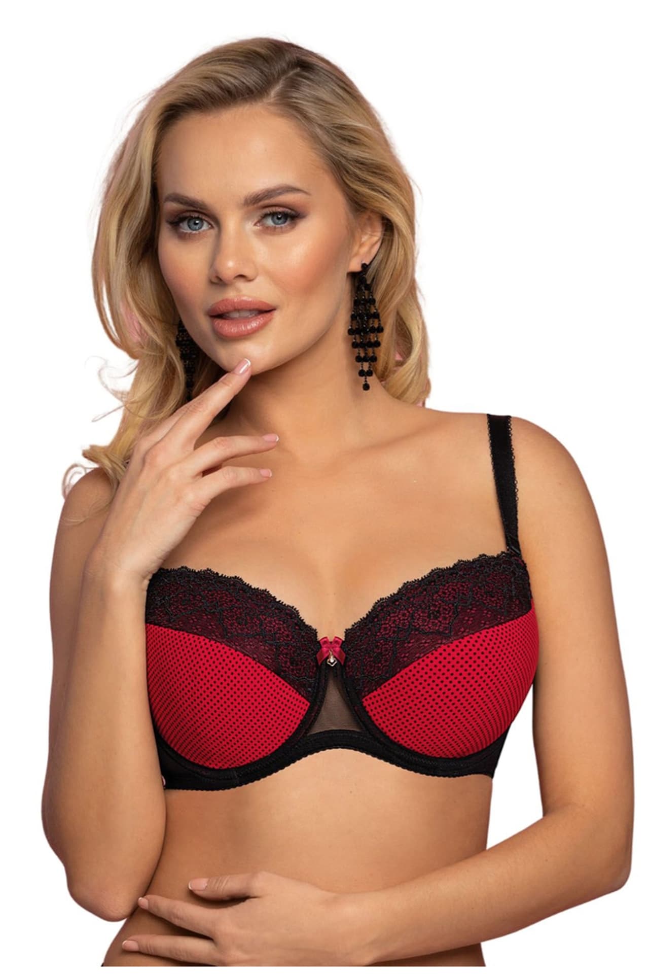 

Biustonosz VENA VB-446 full cup usztywniany (kolor czerwony/czarny, rozmiar 70F)