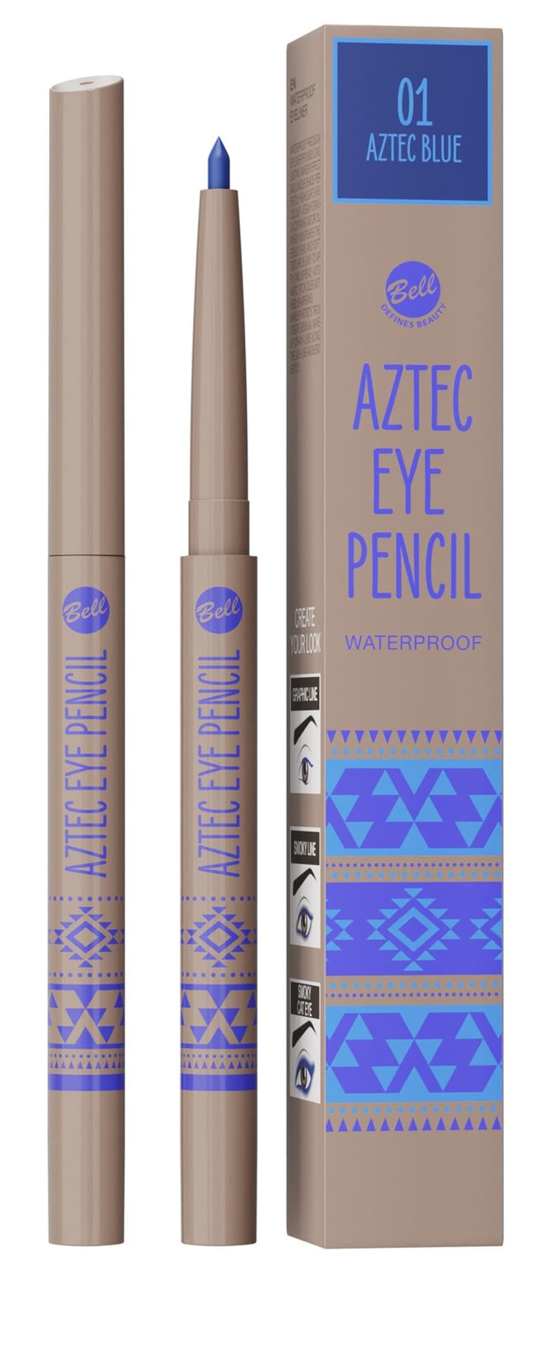 

BELL Aztec Queen Konturówka do oczu nr 01 Aztec Blue 1szt
