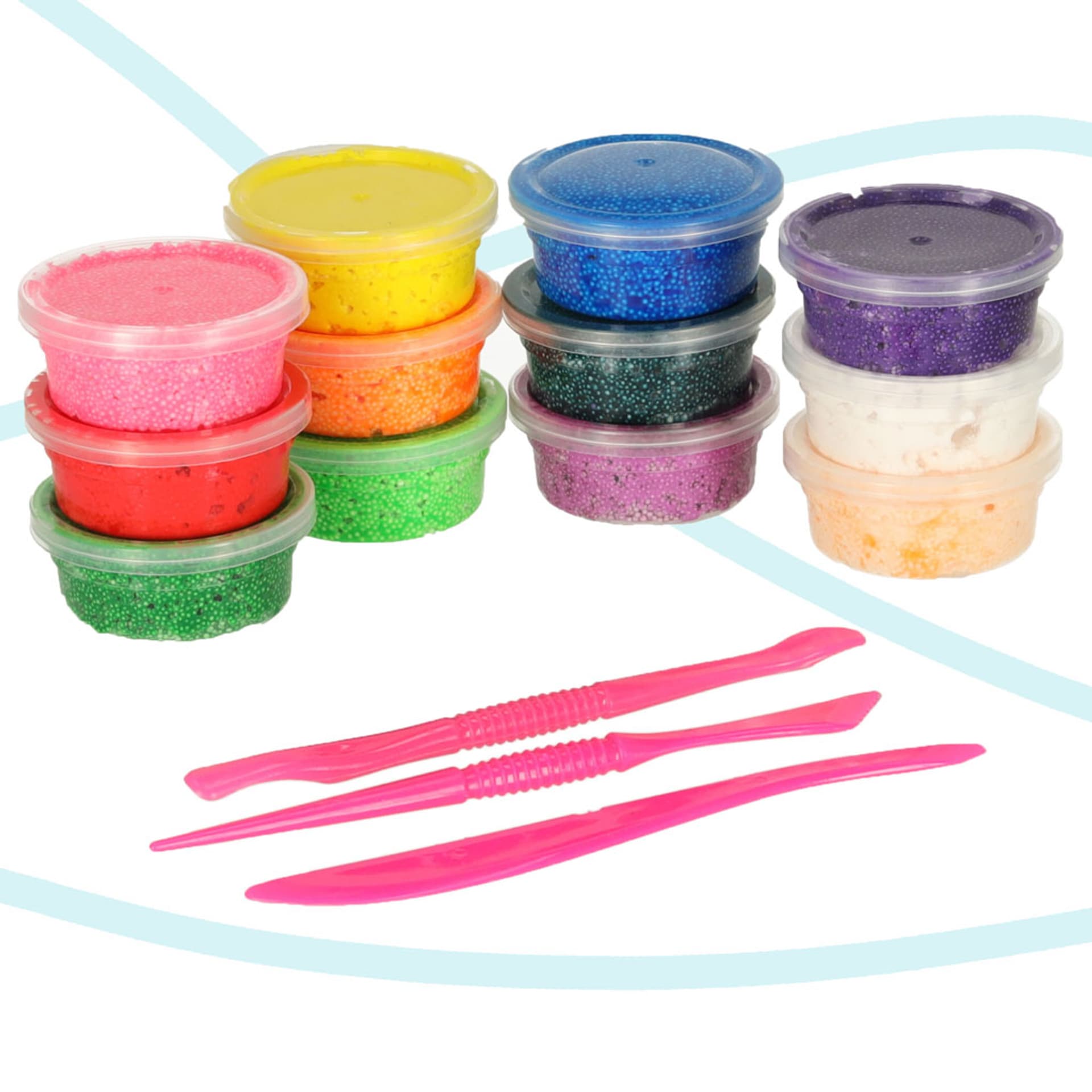 

Magiczna kuleczkowa piankolina 12x15g kol 3radełka