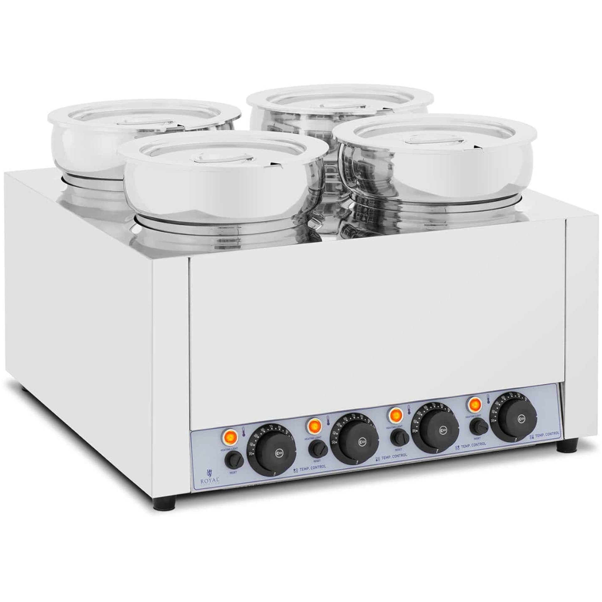 

Bemar elektryczny podgrzewacz stacja do zupy fondue czekolady 2000 W 4 x 7 l