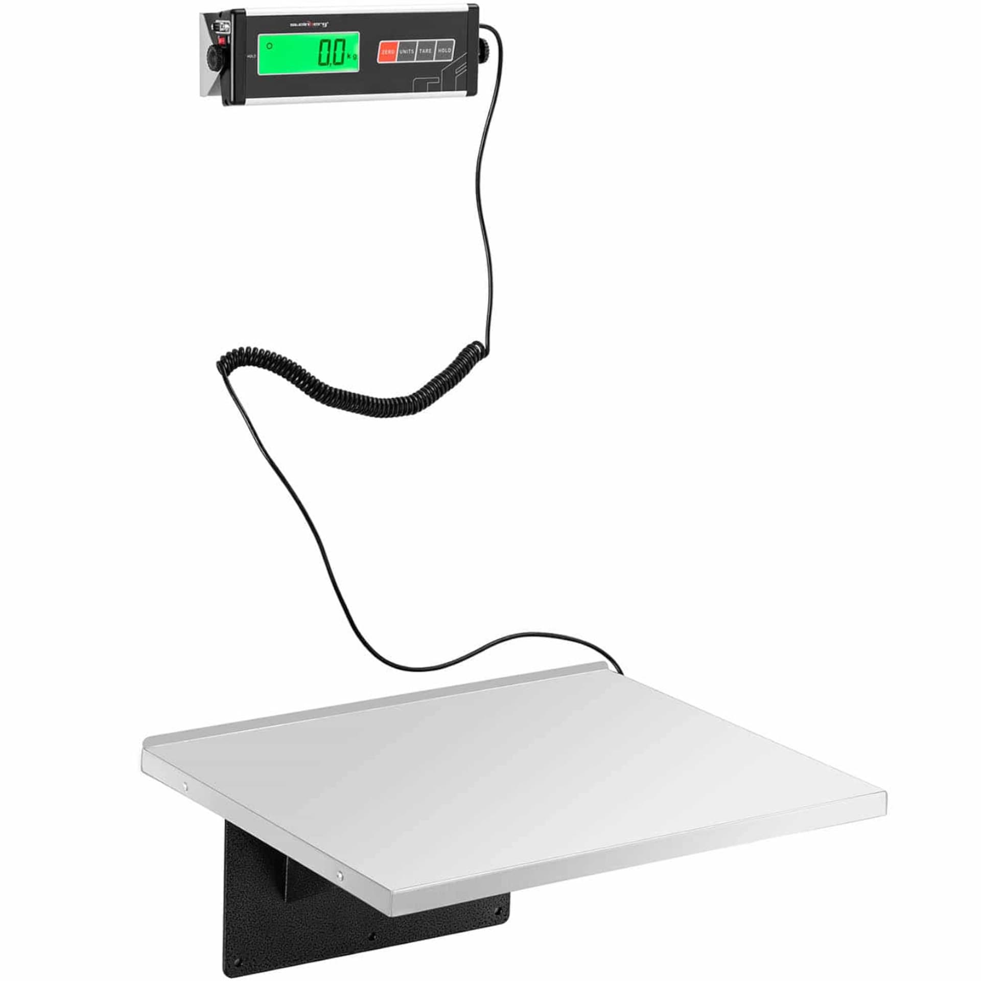 

Waga ścienna magazynowa z zewnętrznym wyświetlaczem 55 x 45 cm 300 kg / 100 g