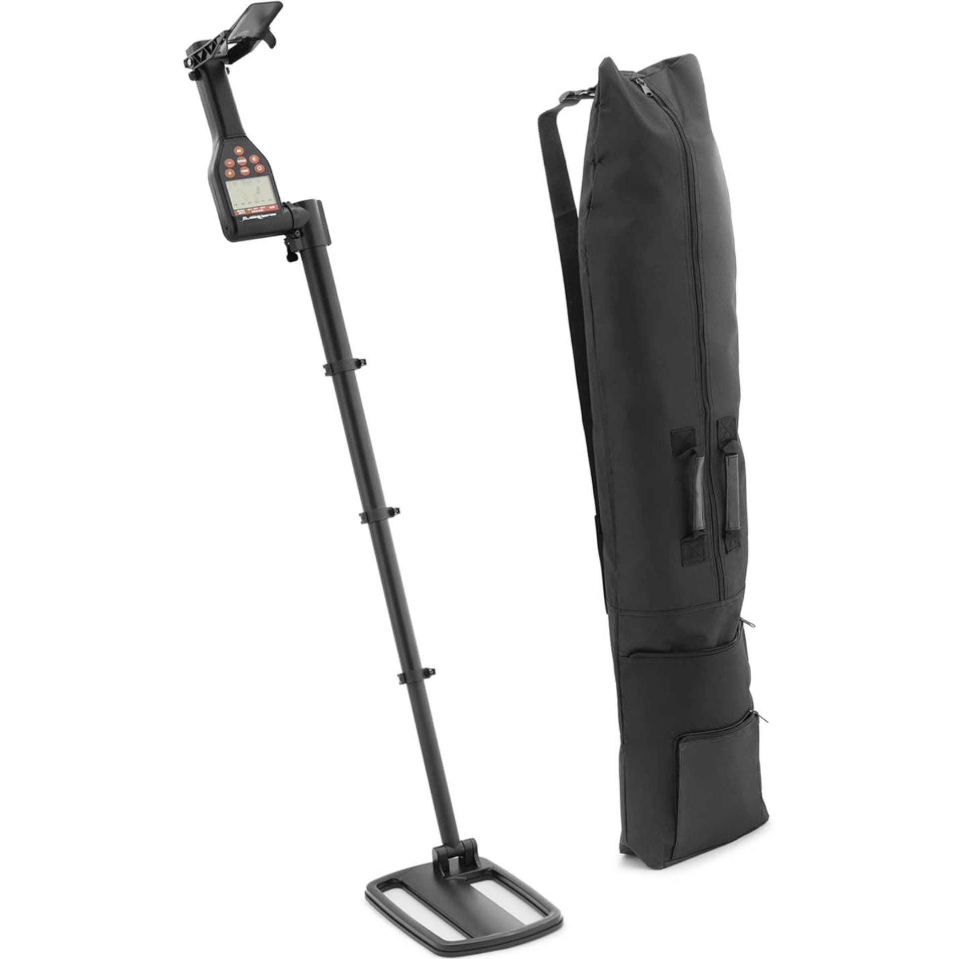 

Wykrywacz detektor metali składany zasięg do 20 cm śr. cewki 24 cm 50-109 cm