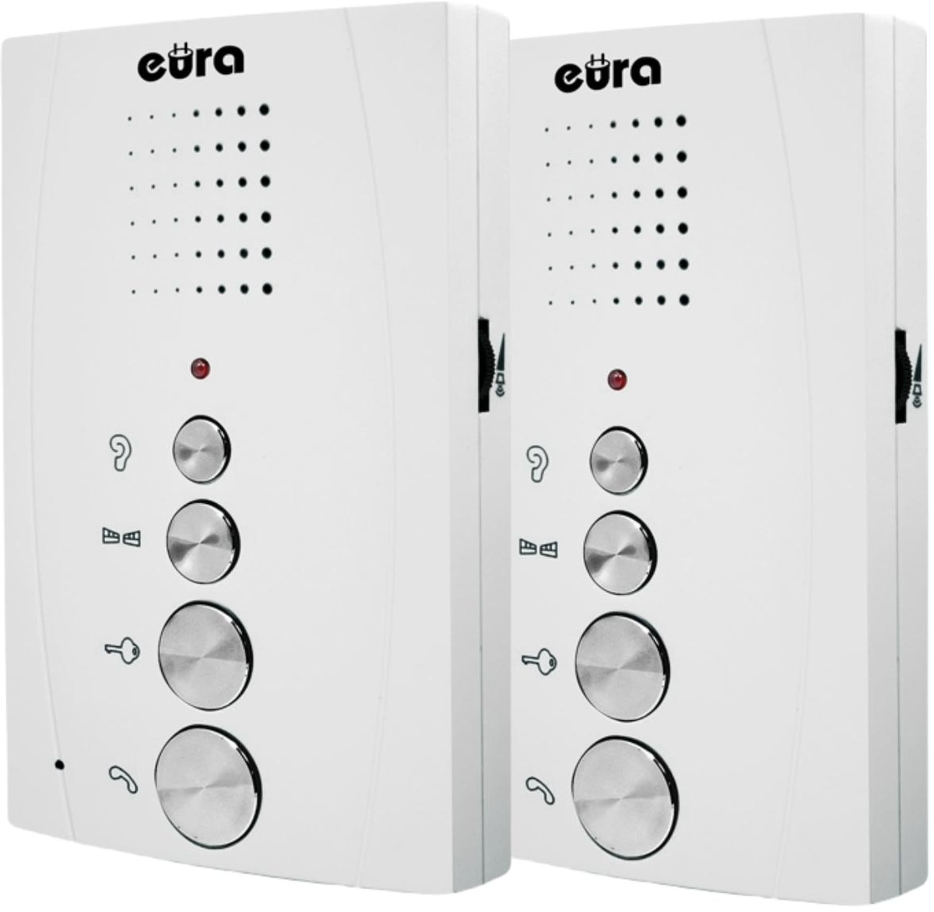 

DOMOFON ''EURA'' ADP-51A3 ''DIFESA'' - 1-rodzinny, 2 unifony, interkom, biały