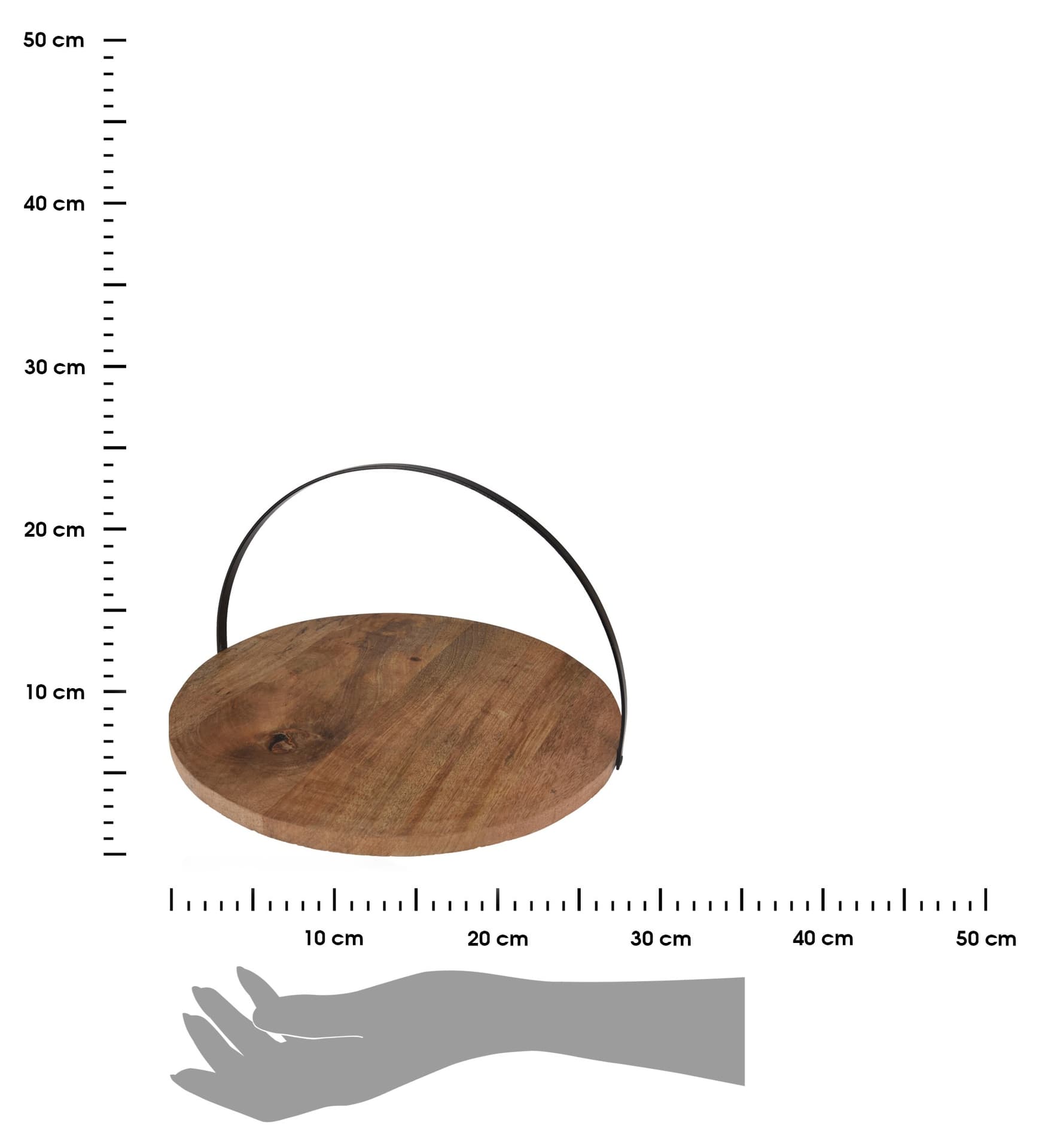 

Patera na ciasto z drewna mango 28cm