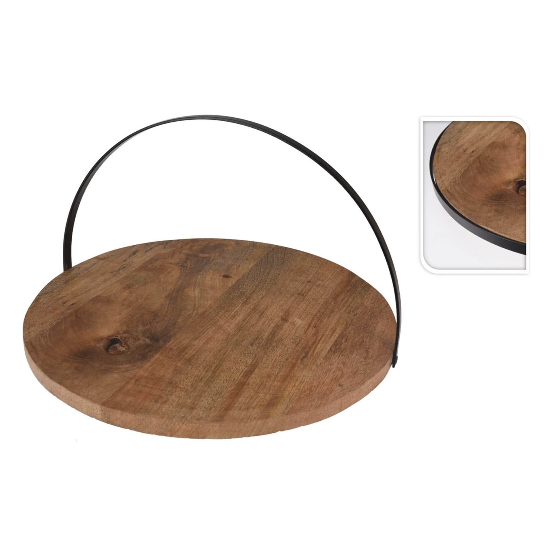 

Patera na ciasto z drewna mango 38cm