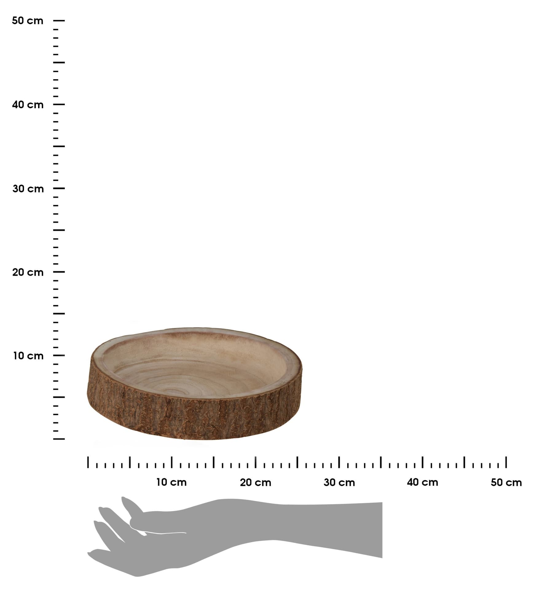 

Miska z drewna paulownia 25 cm