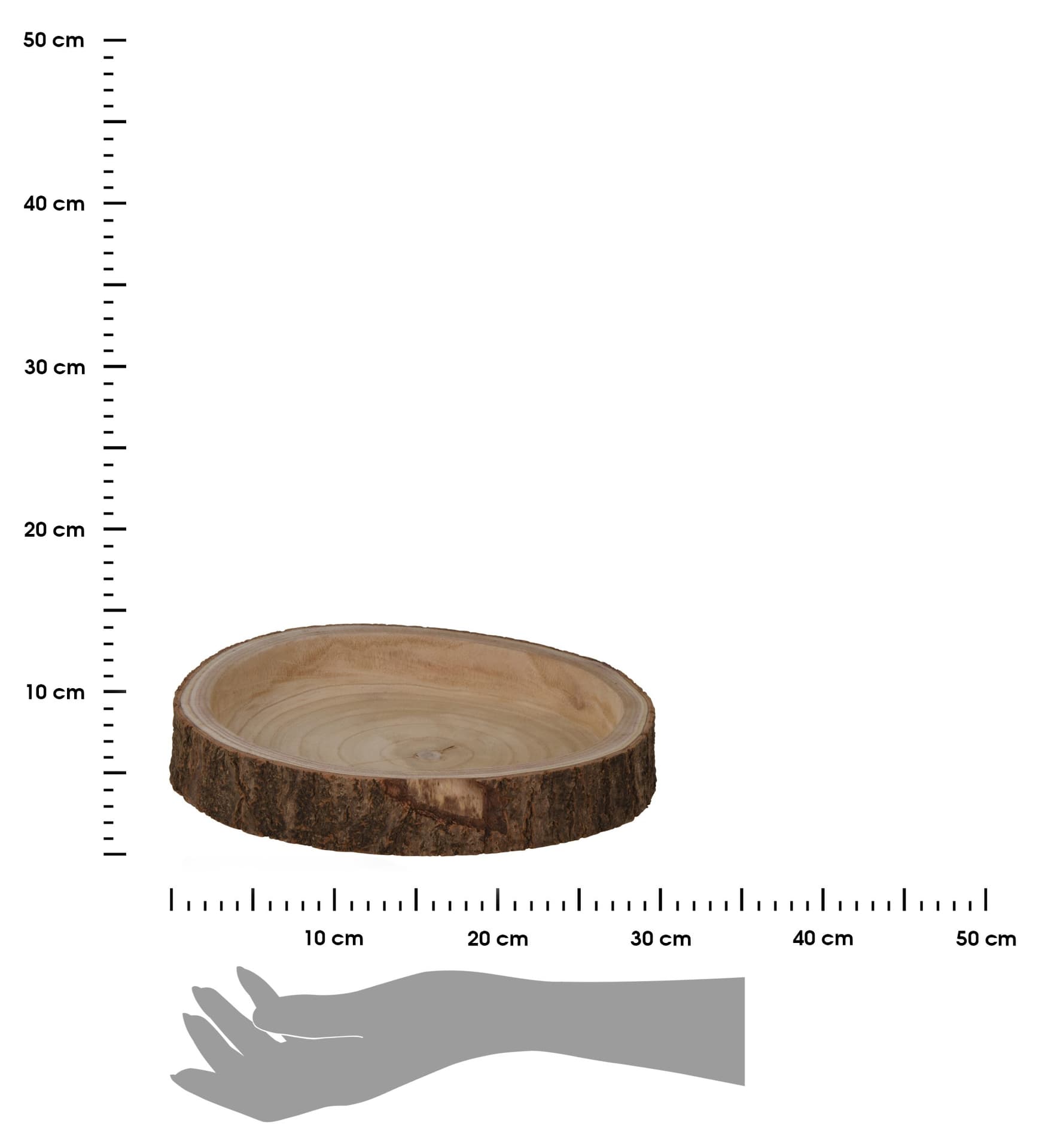 

Miska z drewna paulownia 30 cm