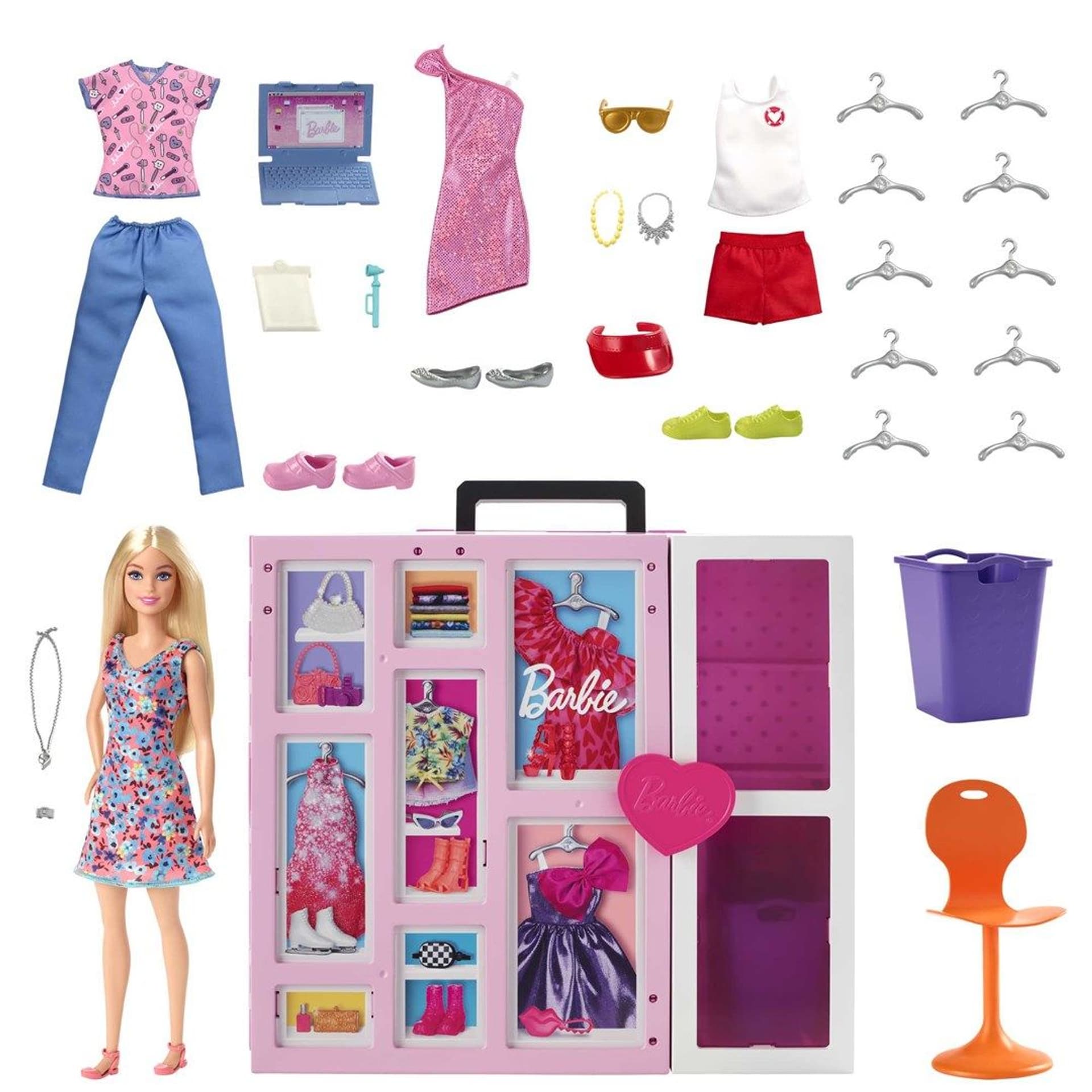 

Barbie Garderoba Zestaw + Lalka