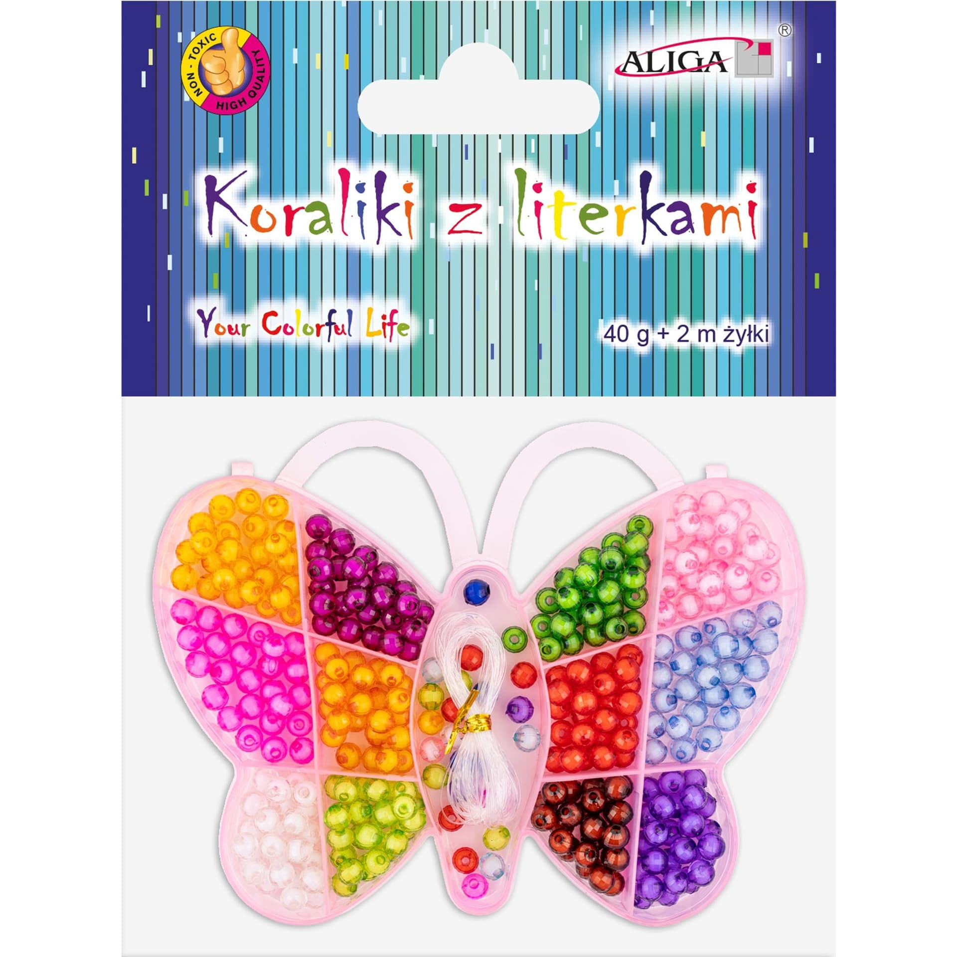 

Zestaw koralików plast.w pudełku motyl 8mm, 300szt. PJ-7735 ALIGA