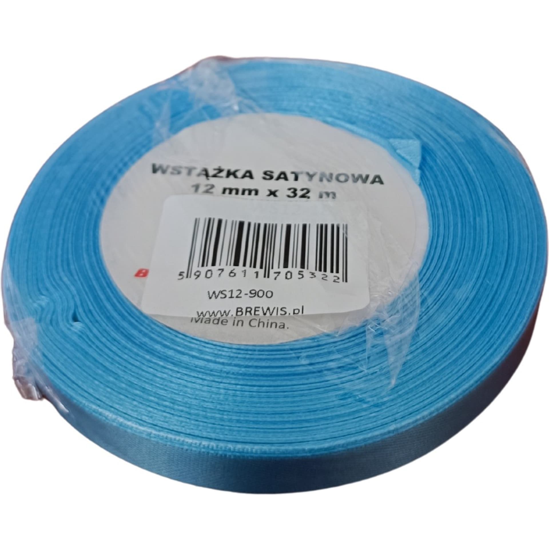 

Wstążka satynowa 12mm/32m błękitna 900 BREWIS
