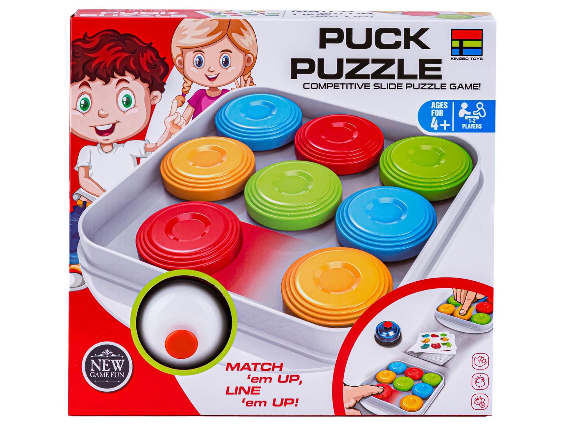

Gra Logiczna SZYBKIE KRĄŻKI Puck Puzzle Karty, Dzwonek, Zręcznościowa