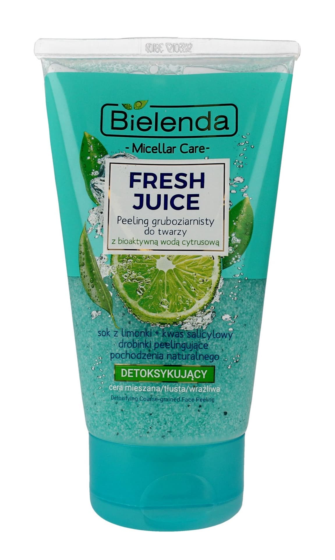

Bielenda Fresh Juice peeling gruboziarnisty detoksykujący z wodą cytrusową Limonka 150g