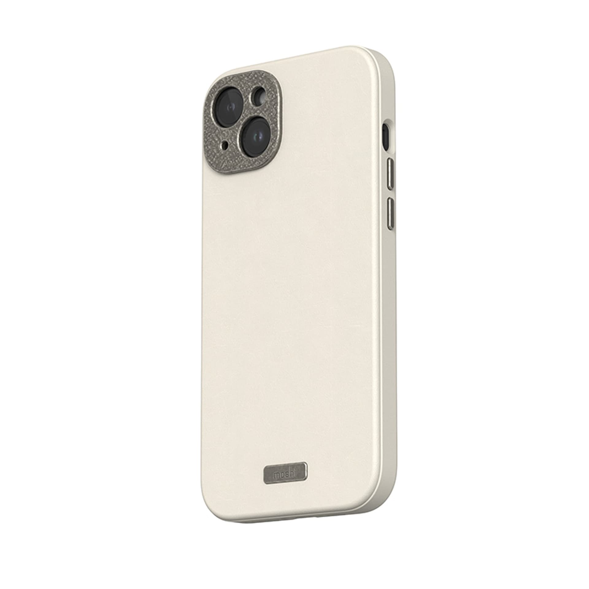 

Moshi Napa MagSafe - Skórzane etui iPhone 15 Plus (Eggnog White)