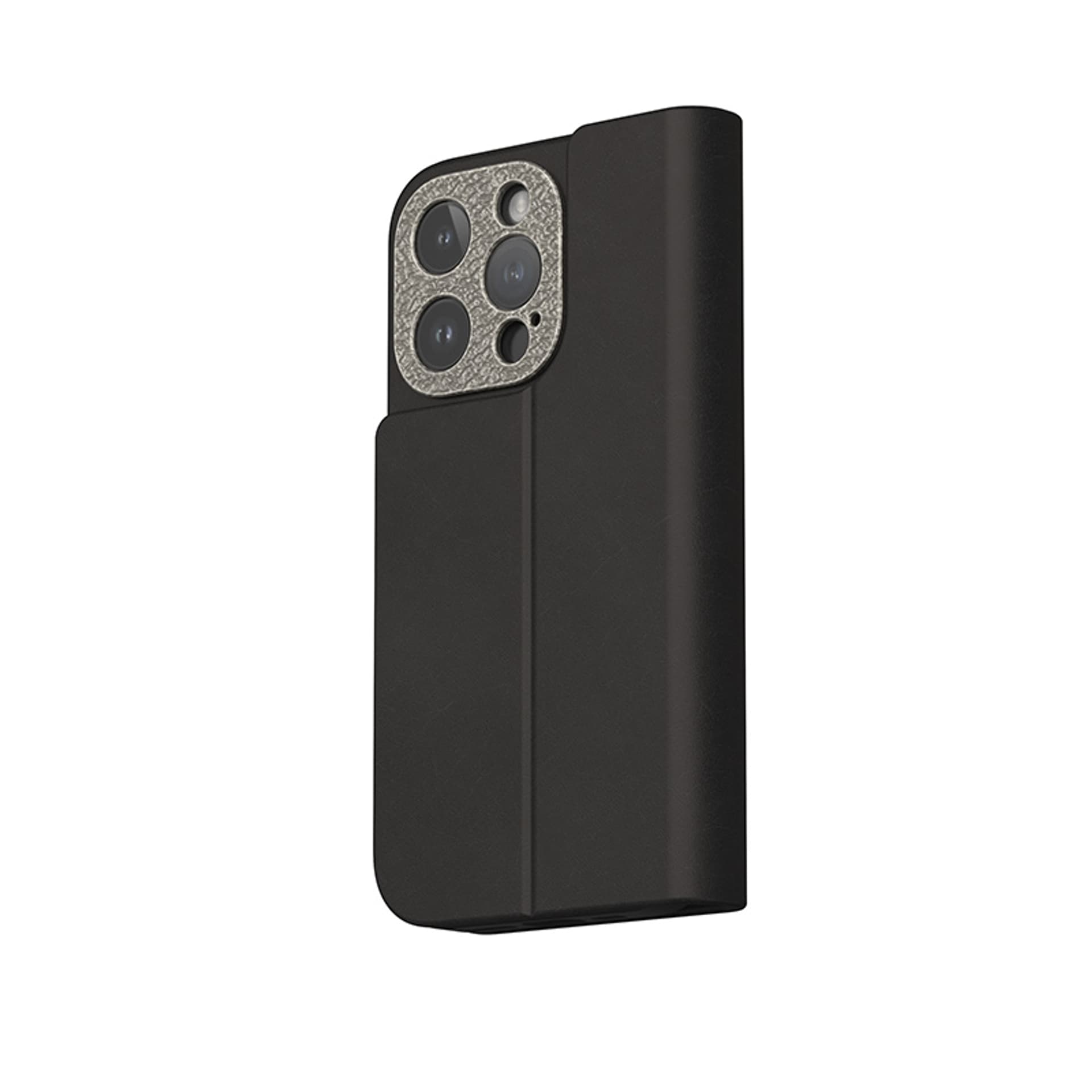 

Moshi Overture MagSafe - Skórzane etui 3w1 z klapką iPhone 15 Pro (Midnight Black)